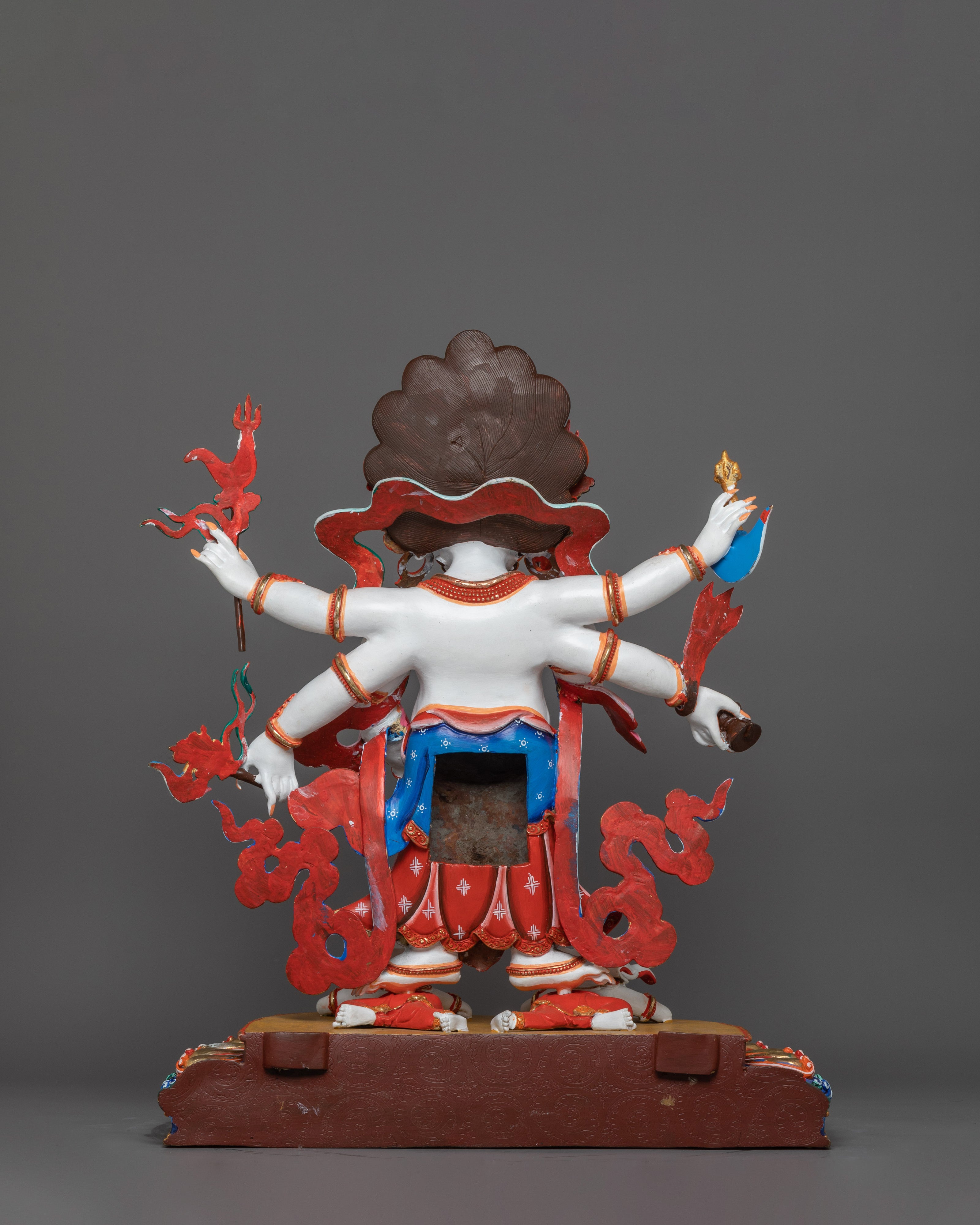 Dharma Defender White Mahakala | Fierce Benevolent Protector Deity