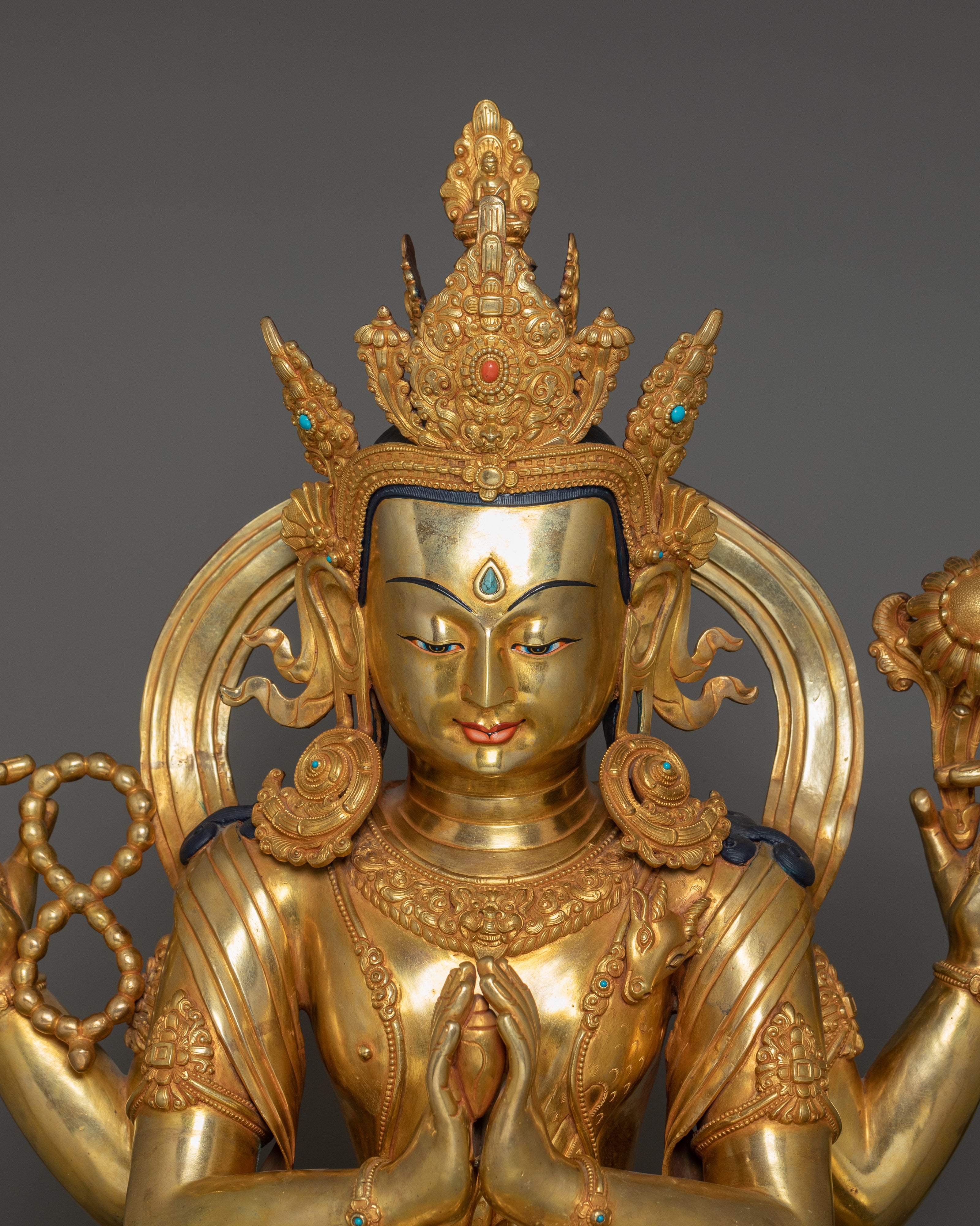 Handcrafted Figurine of Chenrezig | The Bodhisattva of Compassion