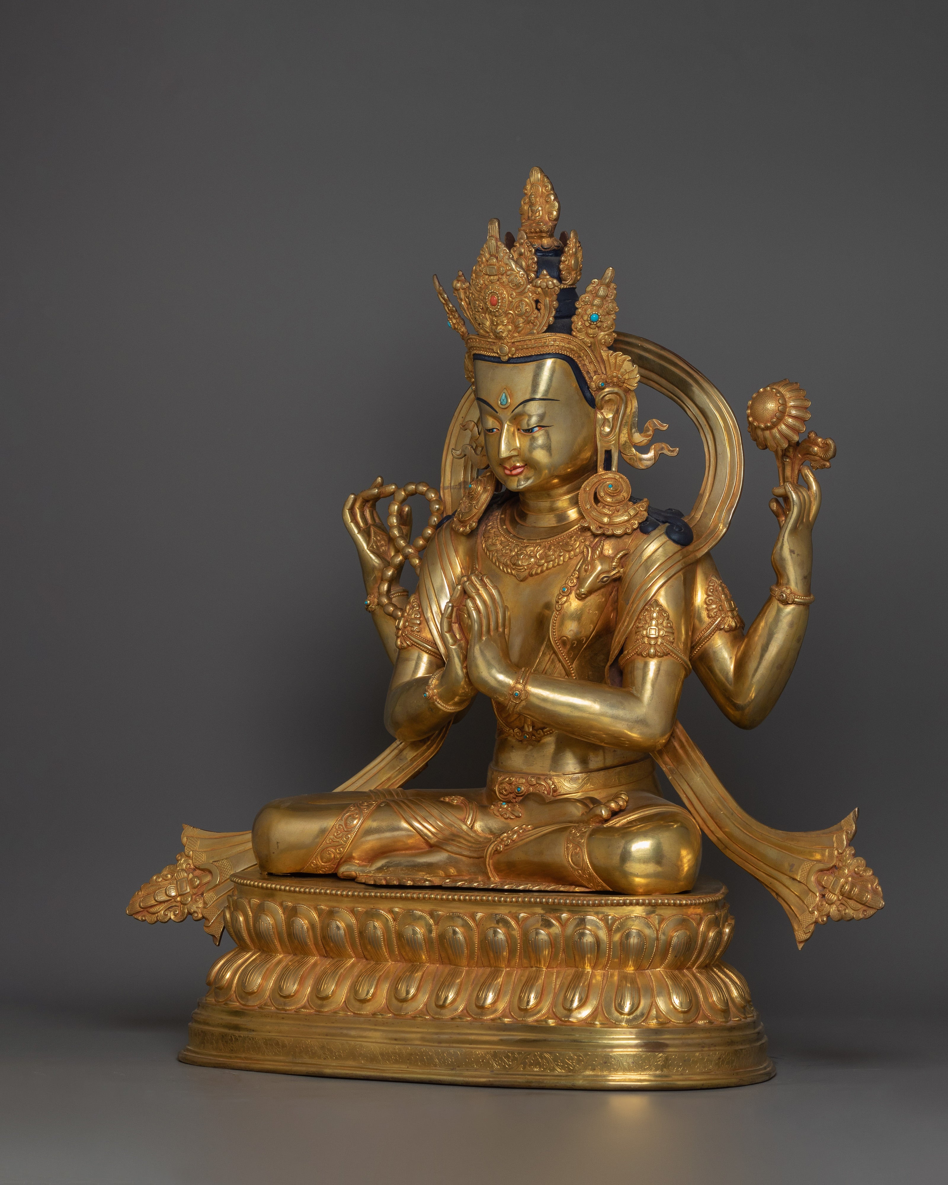 Handcrafted Figurine of Chenrezig | The Bodhisattva of Compassion