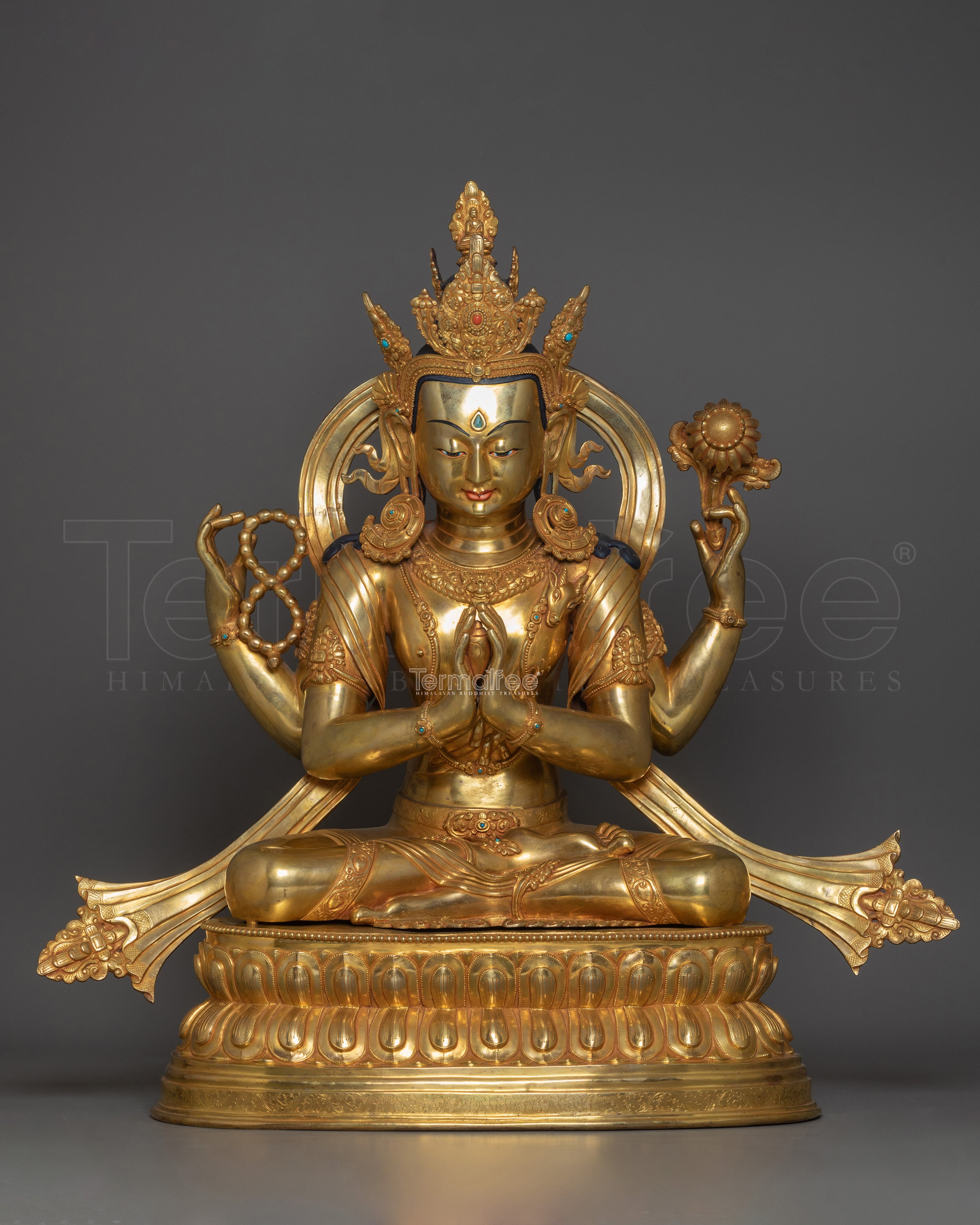 Handcrafted Figurine of Chenrezig | The Bodhisattva of Compassion