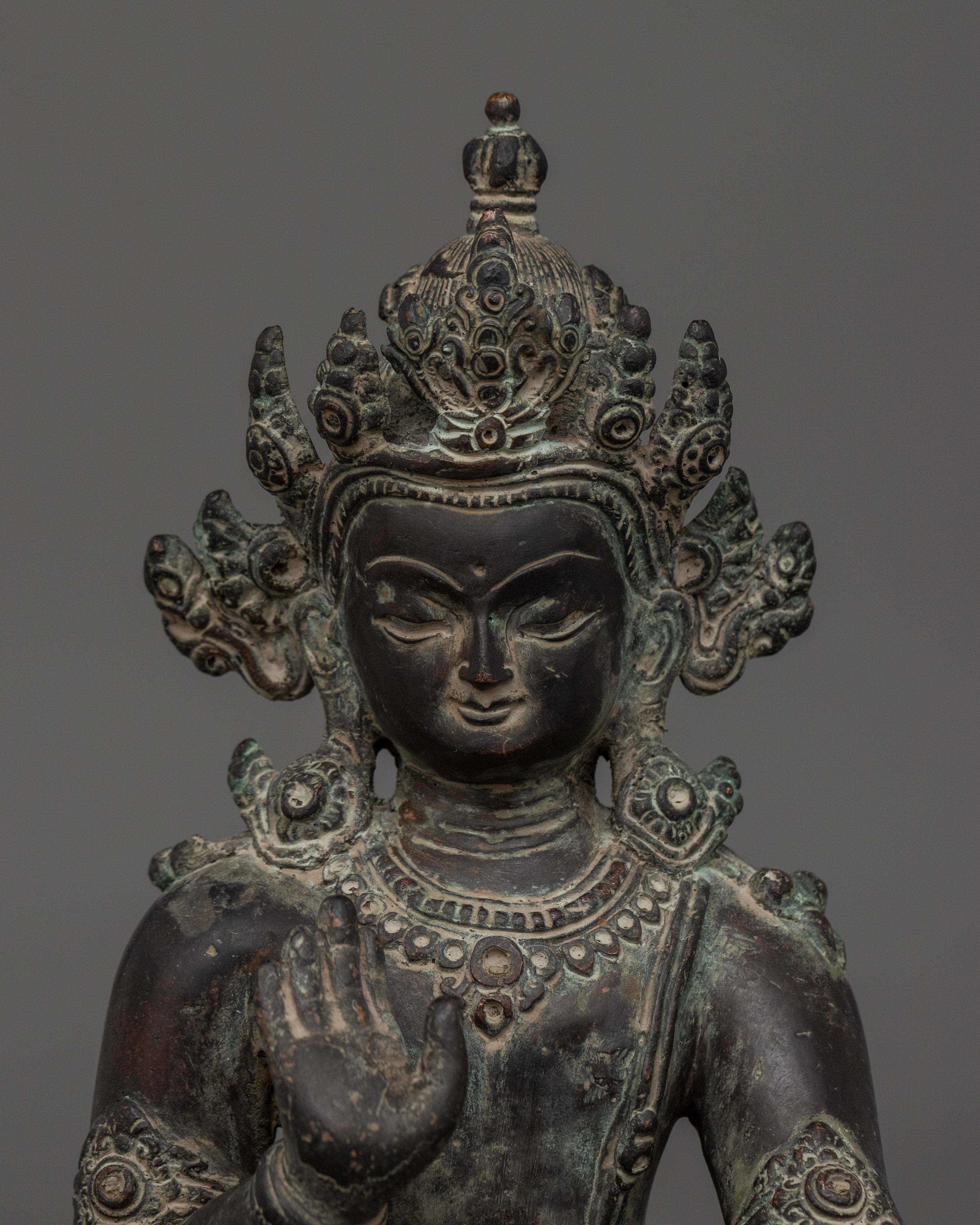Himalayan Figurine of Amogasiddhi | Buddha of Unfailing Success and Wisdom
