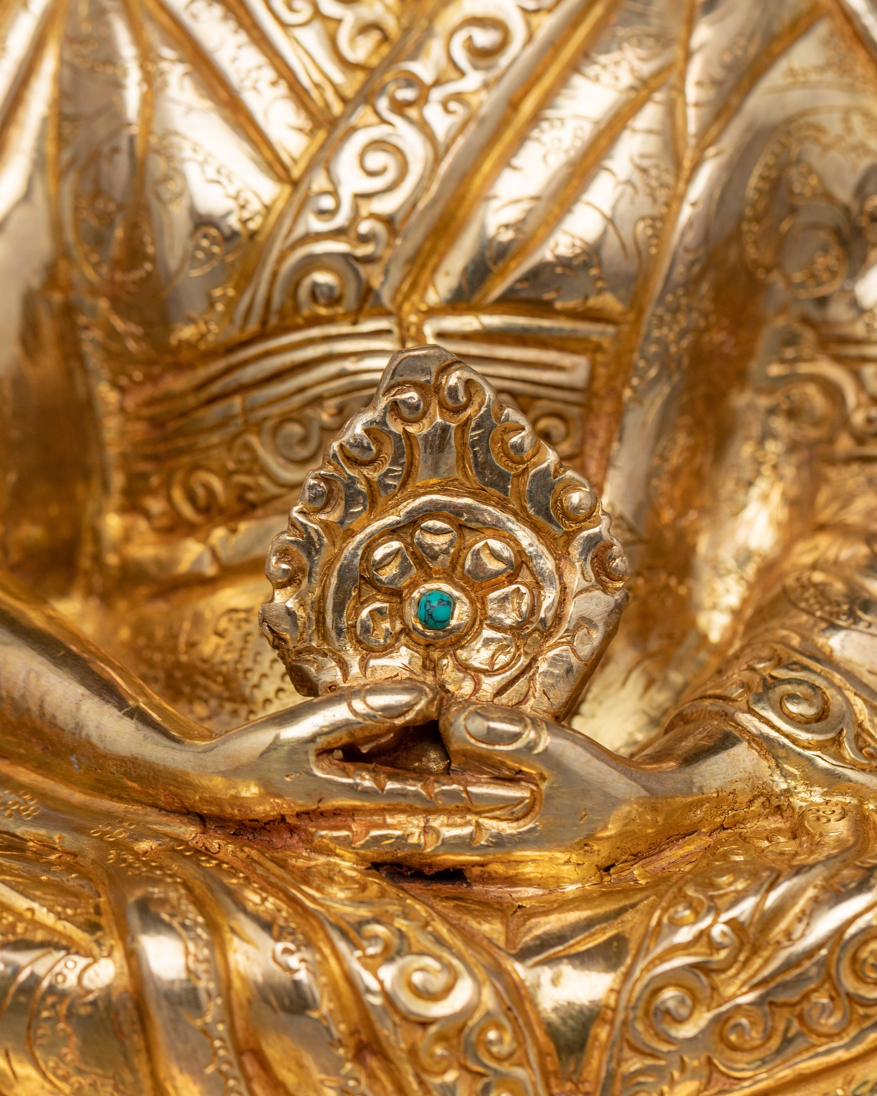 Himalayan figurine of Gampopa | The Jewel of the Kagyu Lineage