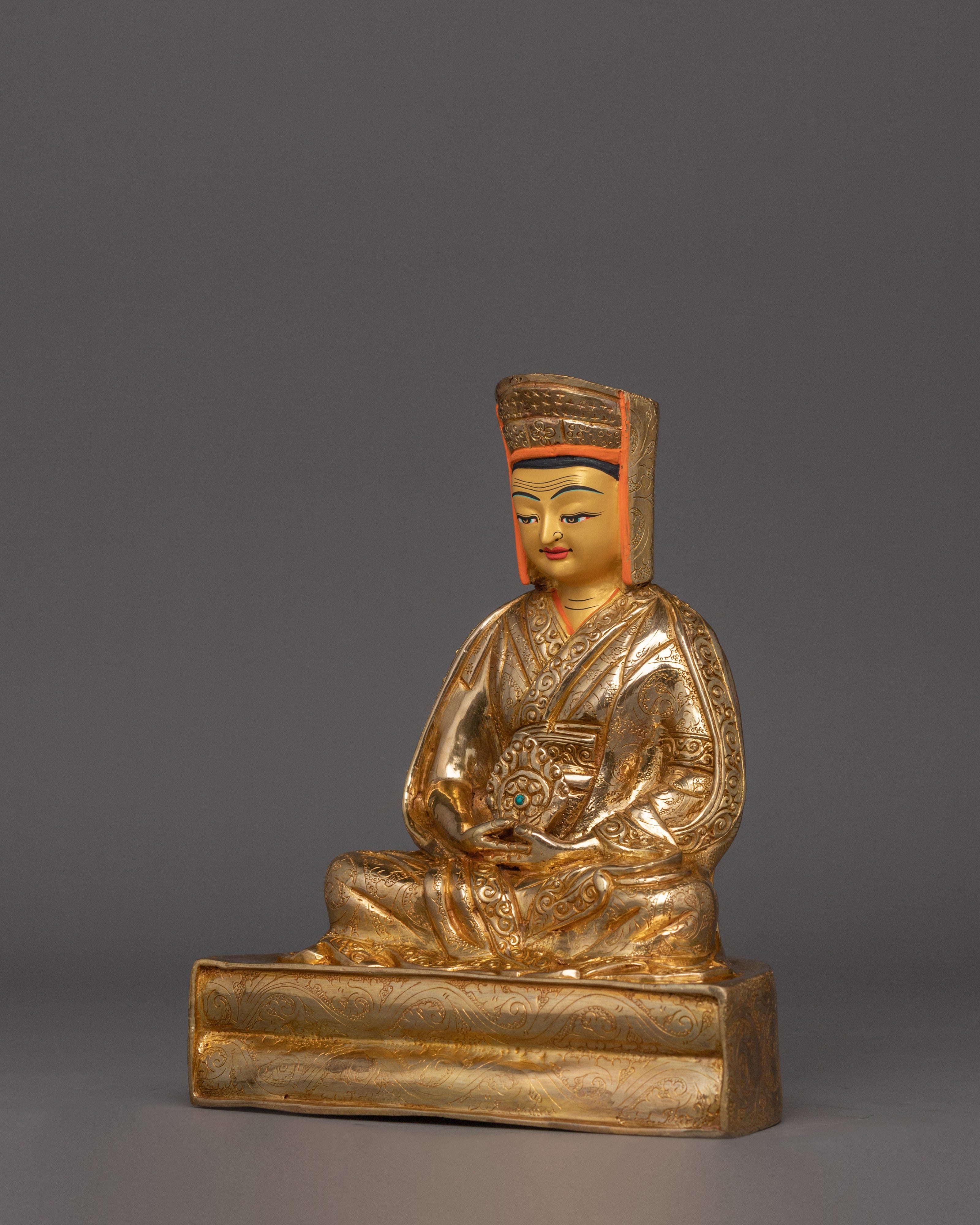 Himalayan figurine of Gampopa | The Jewel of the Kagyu Lineage