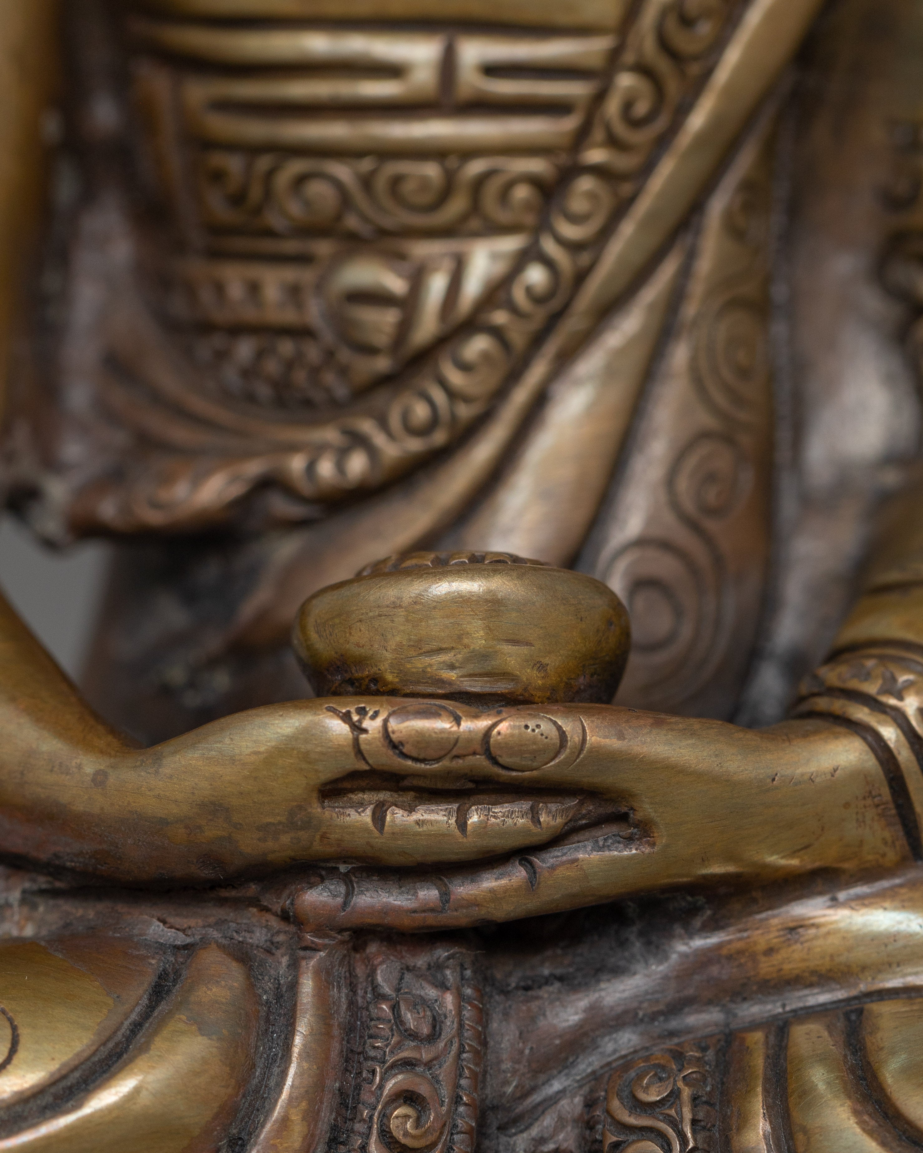 Himalayan Sculpture of Three Buddha Set | The Triple Gem