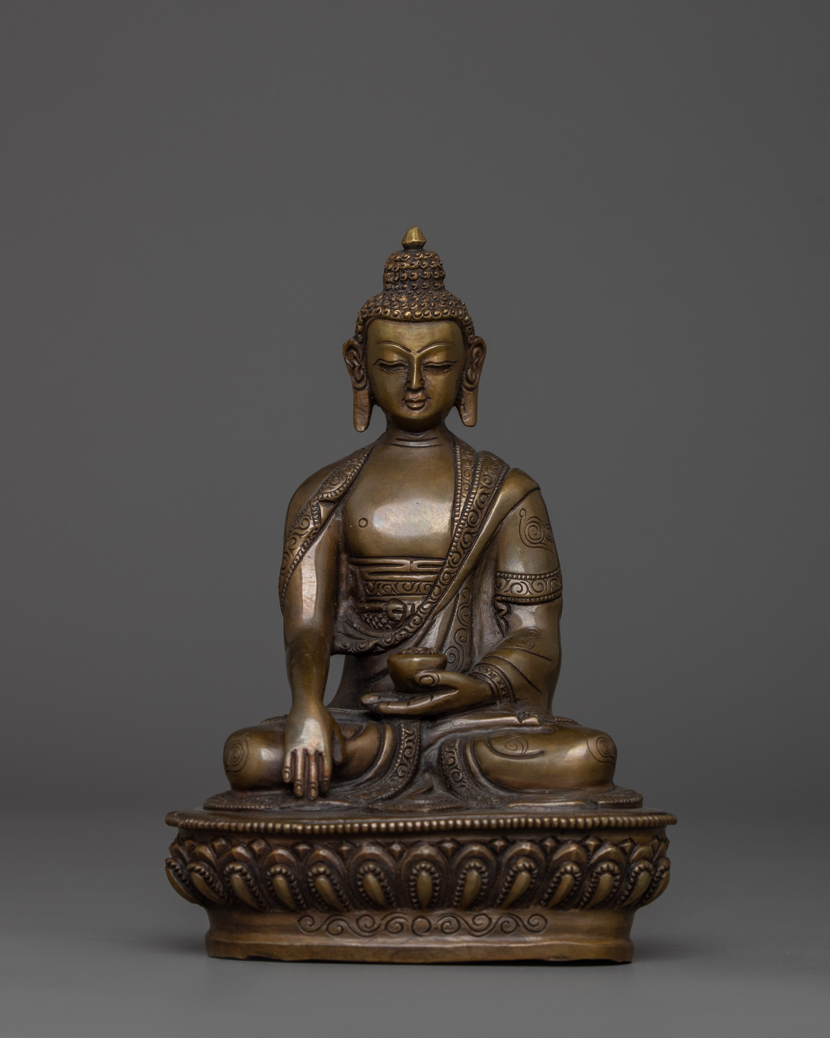 Himalayan Sculpture of Three Buddha Set | The Triple Gem