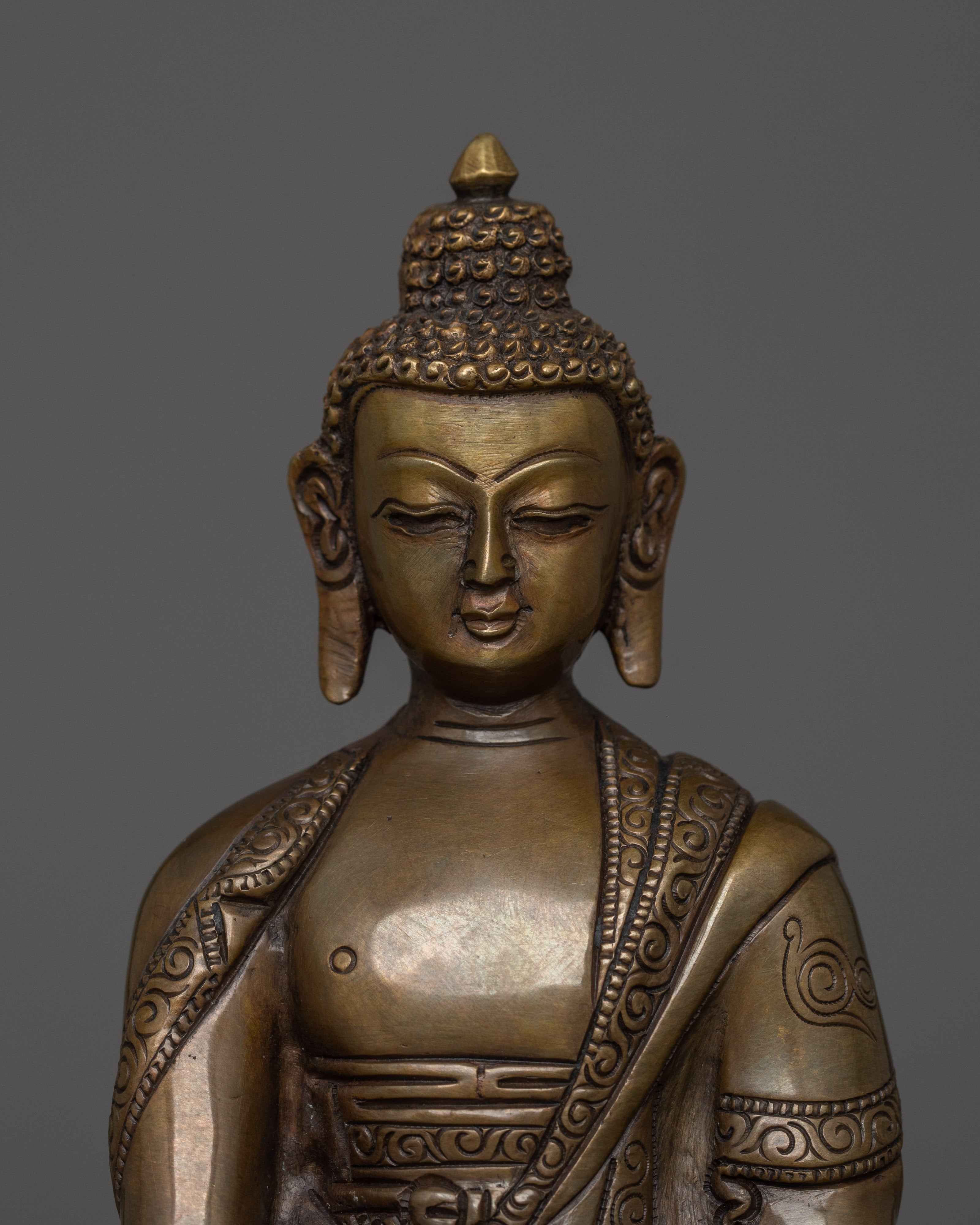 Himalayan Sculpture of Three Buddha Set | The Triple Gem