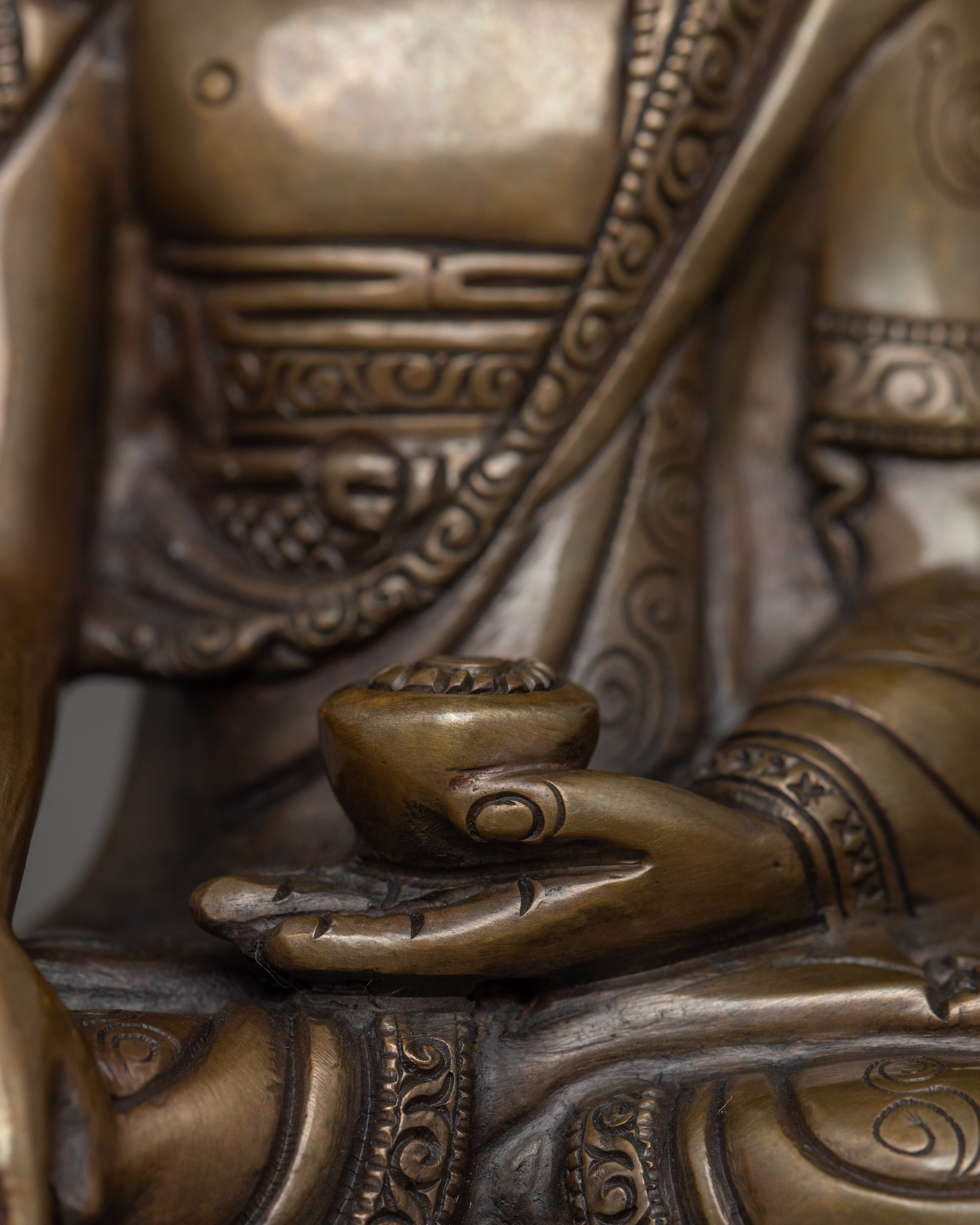 Himalayan Sculpture of Three Buddha Set | The Triple Gem