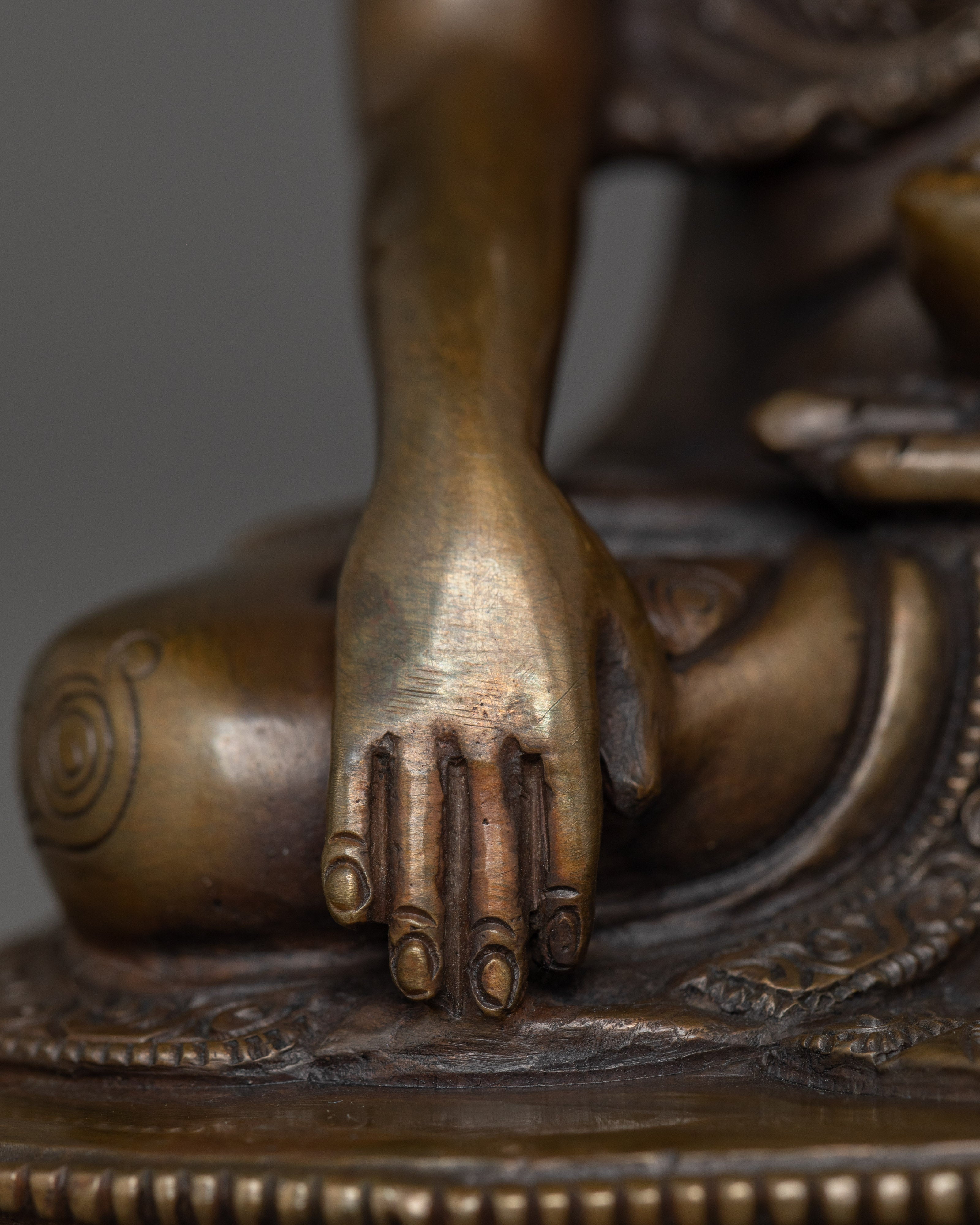 Himalayan Sculpture of Three Buddha Set | The Triple Gem