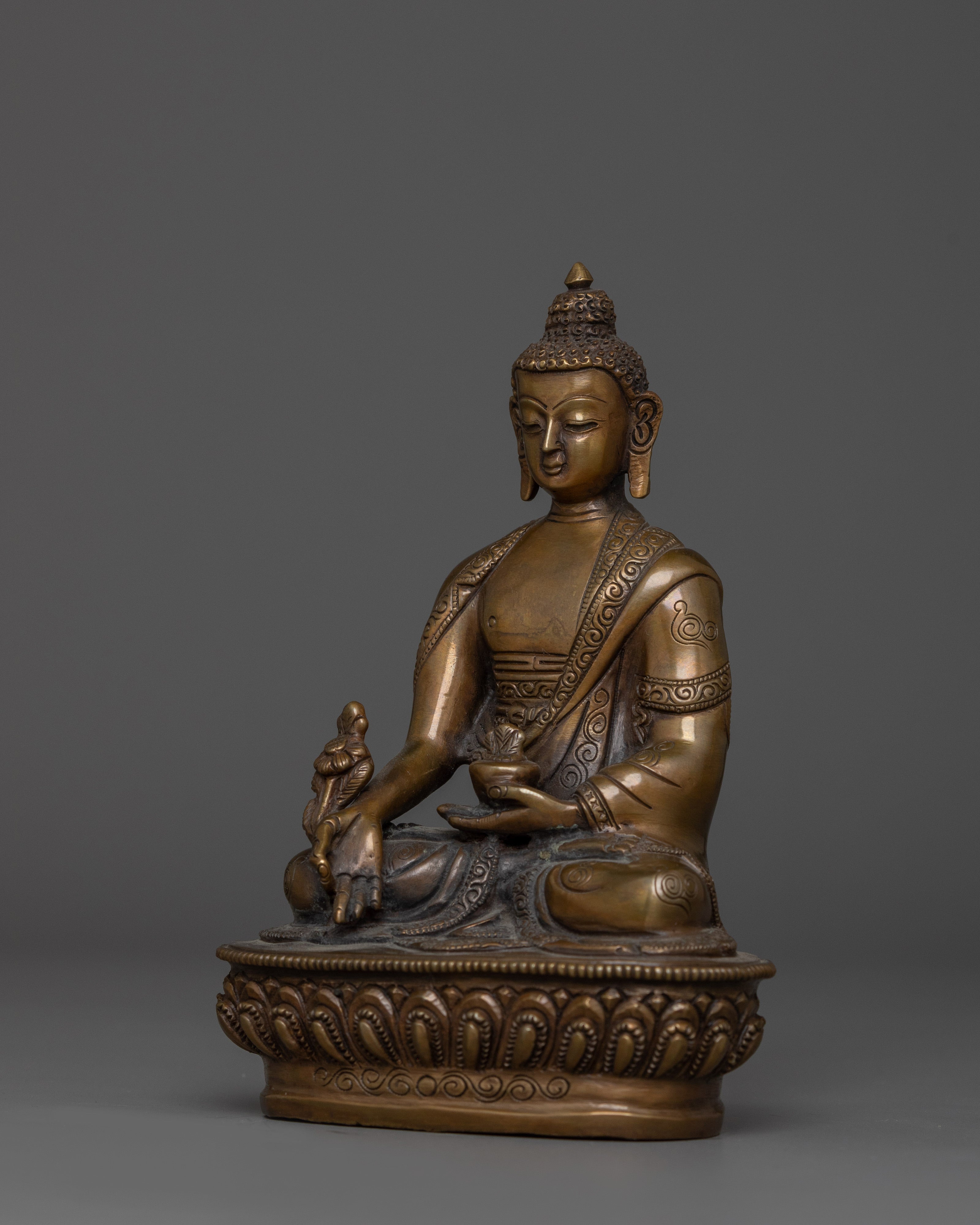 Himalayan Sculpture of Three Buddha Set | The Triple Gem