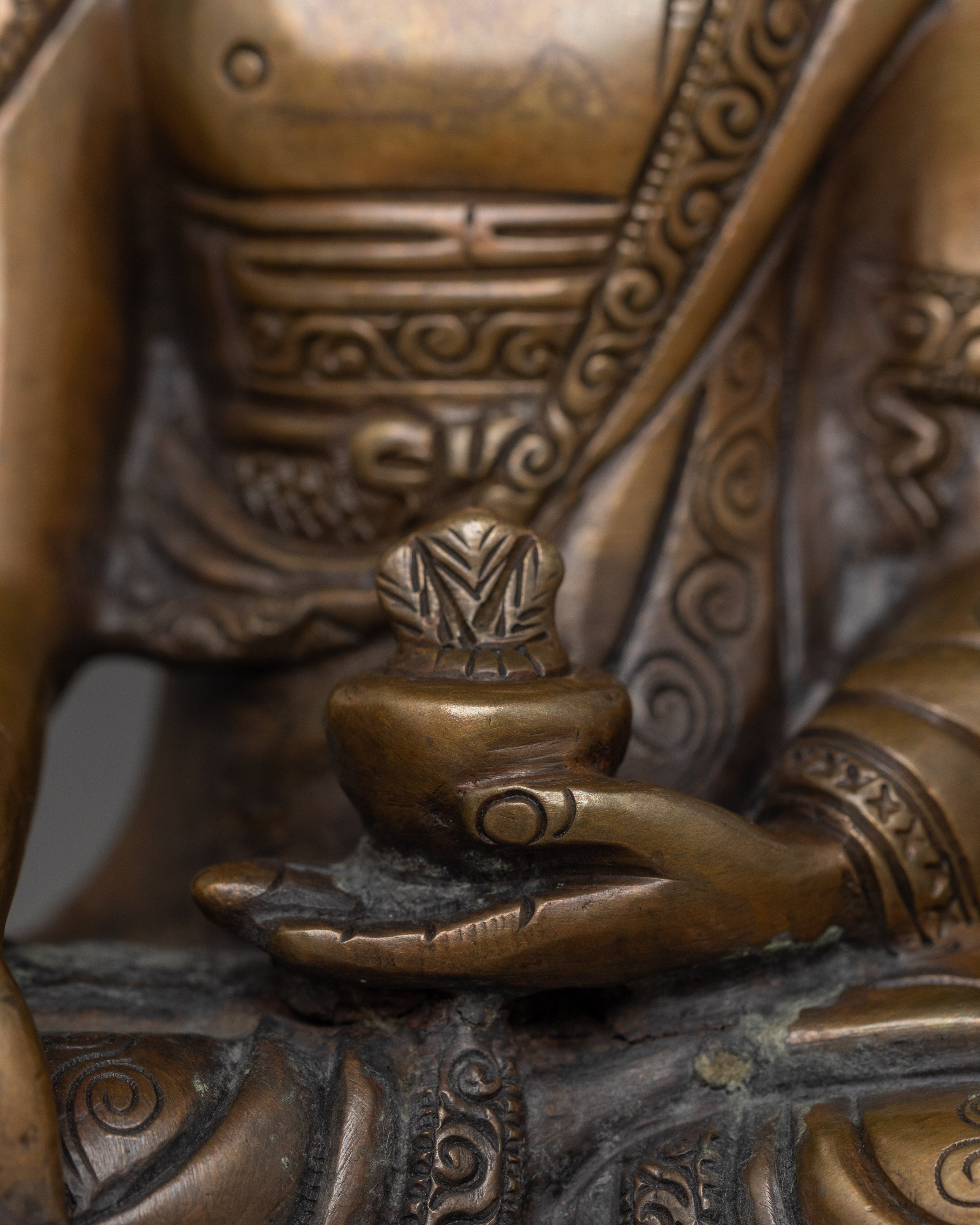 Himalayan Sculpture of Three Buddha Set | The Triple Gem