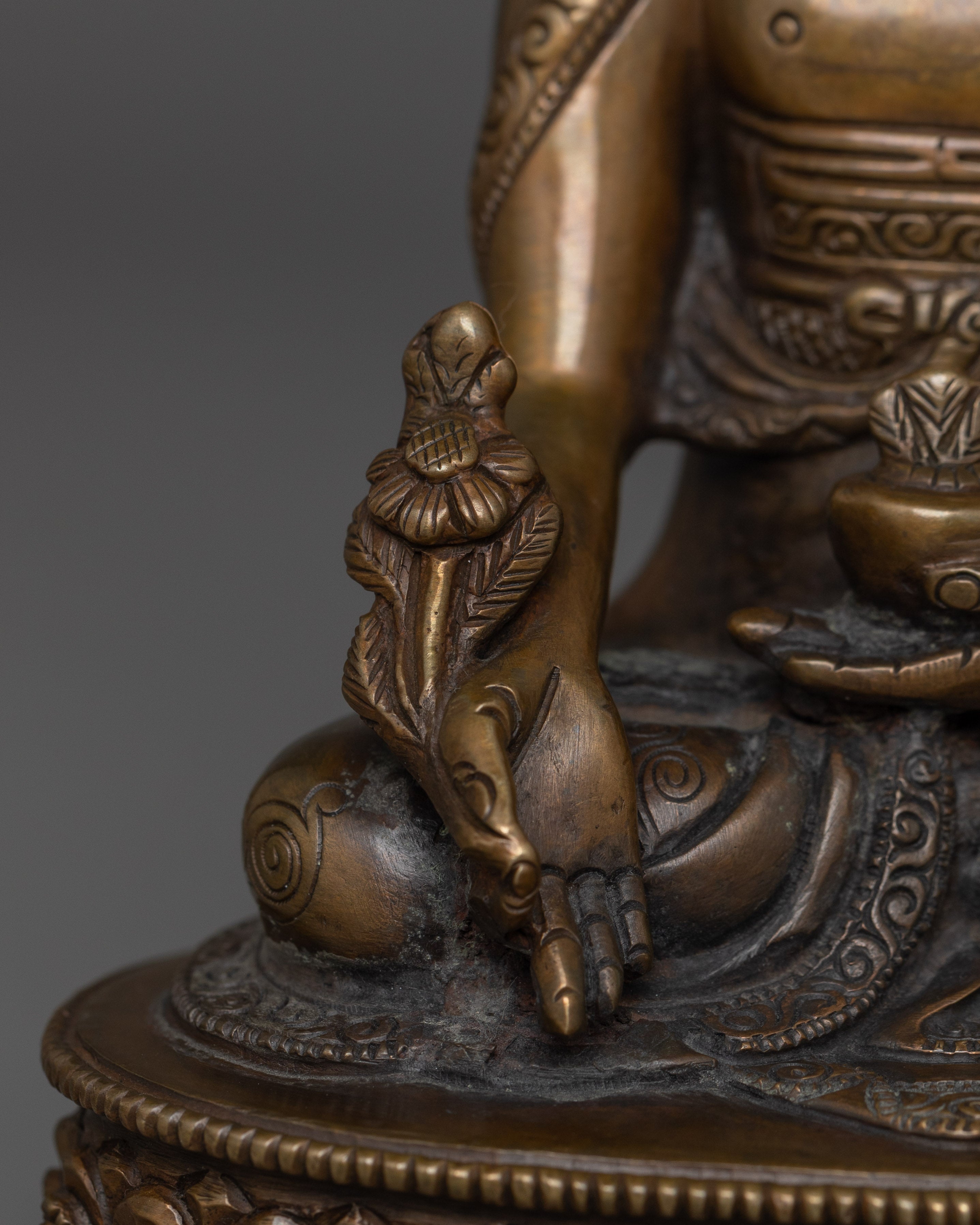 Himalayan Sculpture of Three Buddha Set | The Triple Gem