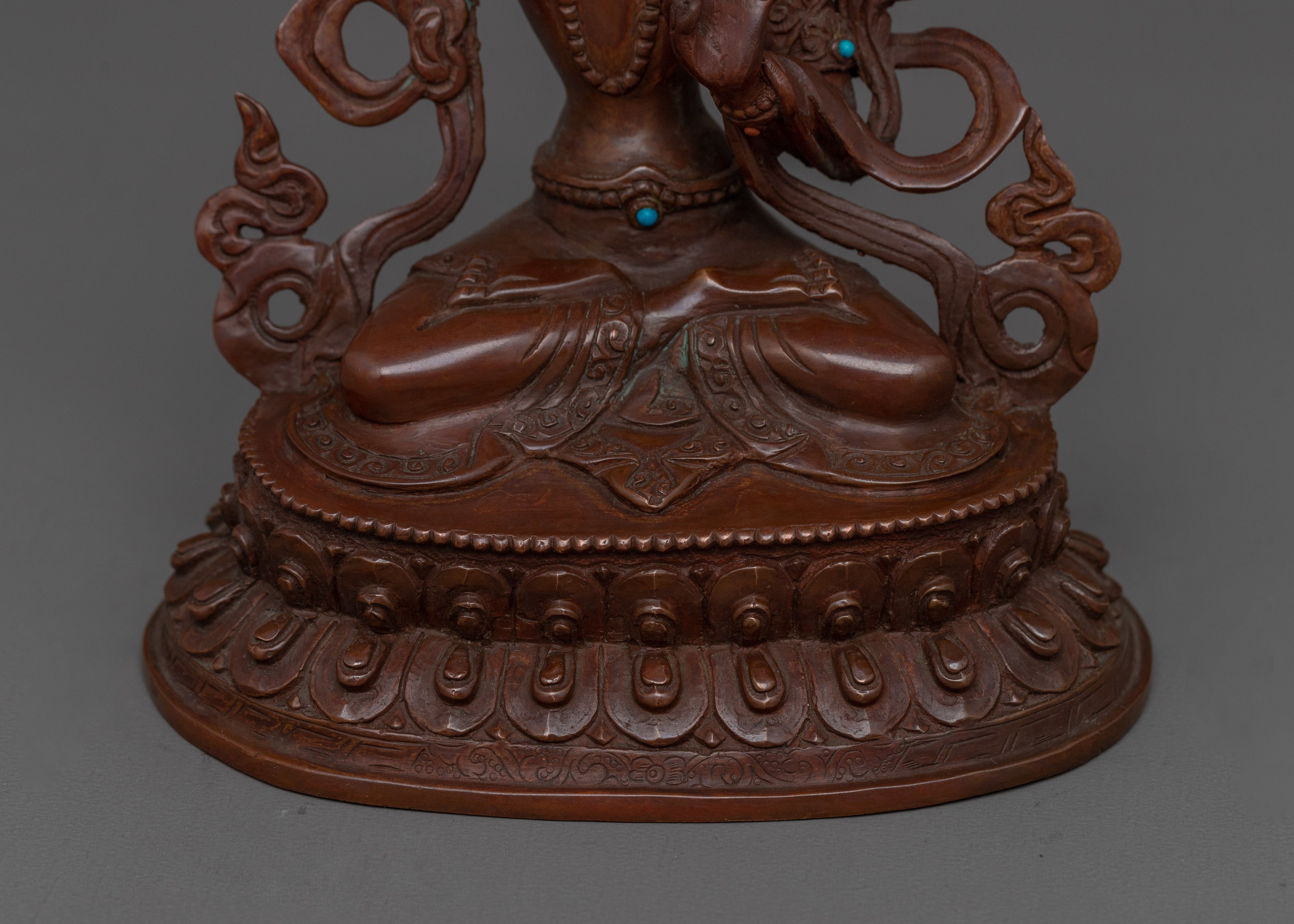 Divine Wisdom God Manjushri | Oxidized Sculpture