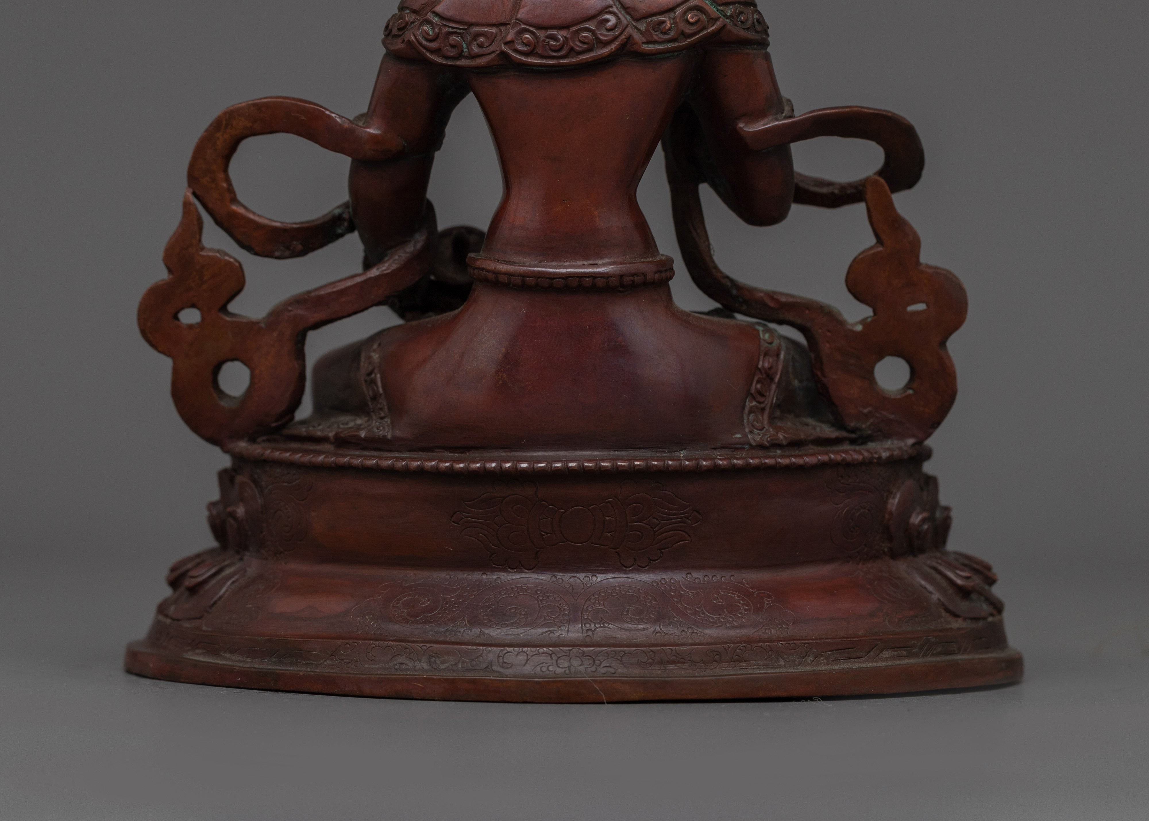 Handcarved Buddhist Deity Vajrasattva | Vajra Holder