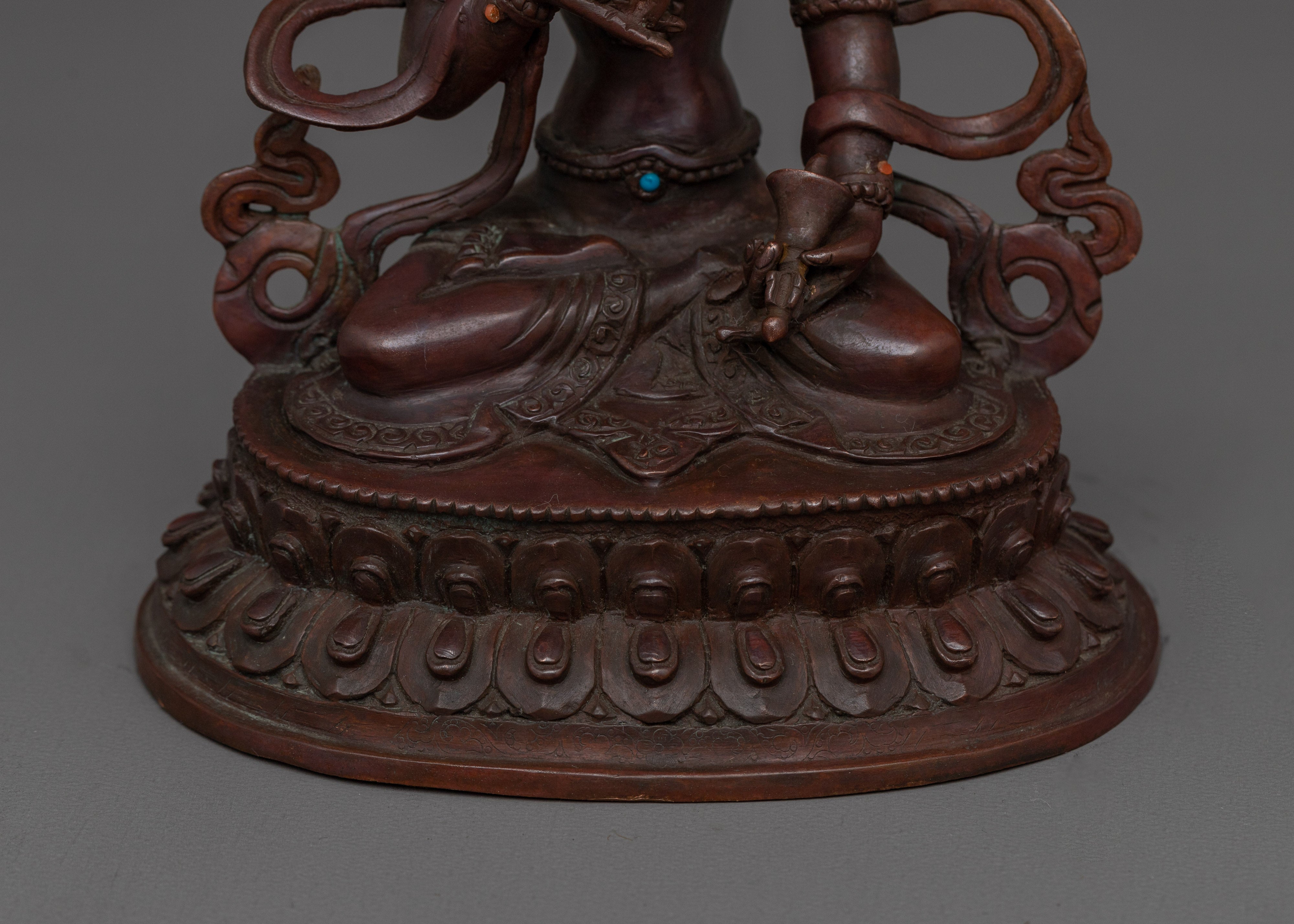 Handcarved Buddhist Deity Vajrasattva | Vajra Holder