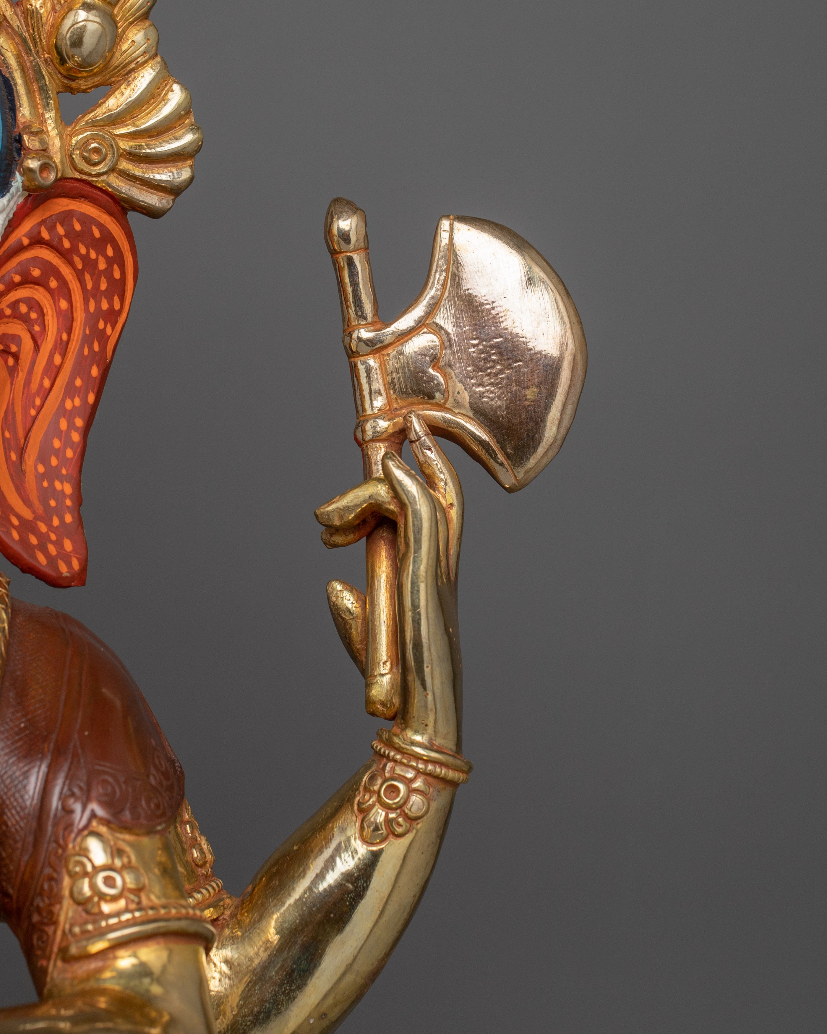 Prosperity and Wisdom Deity Ganesh | 24K Gold Gilded Sculpture