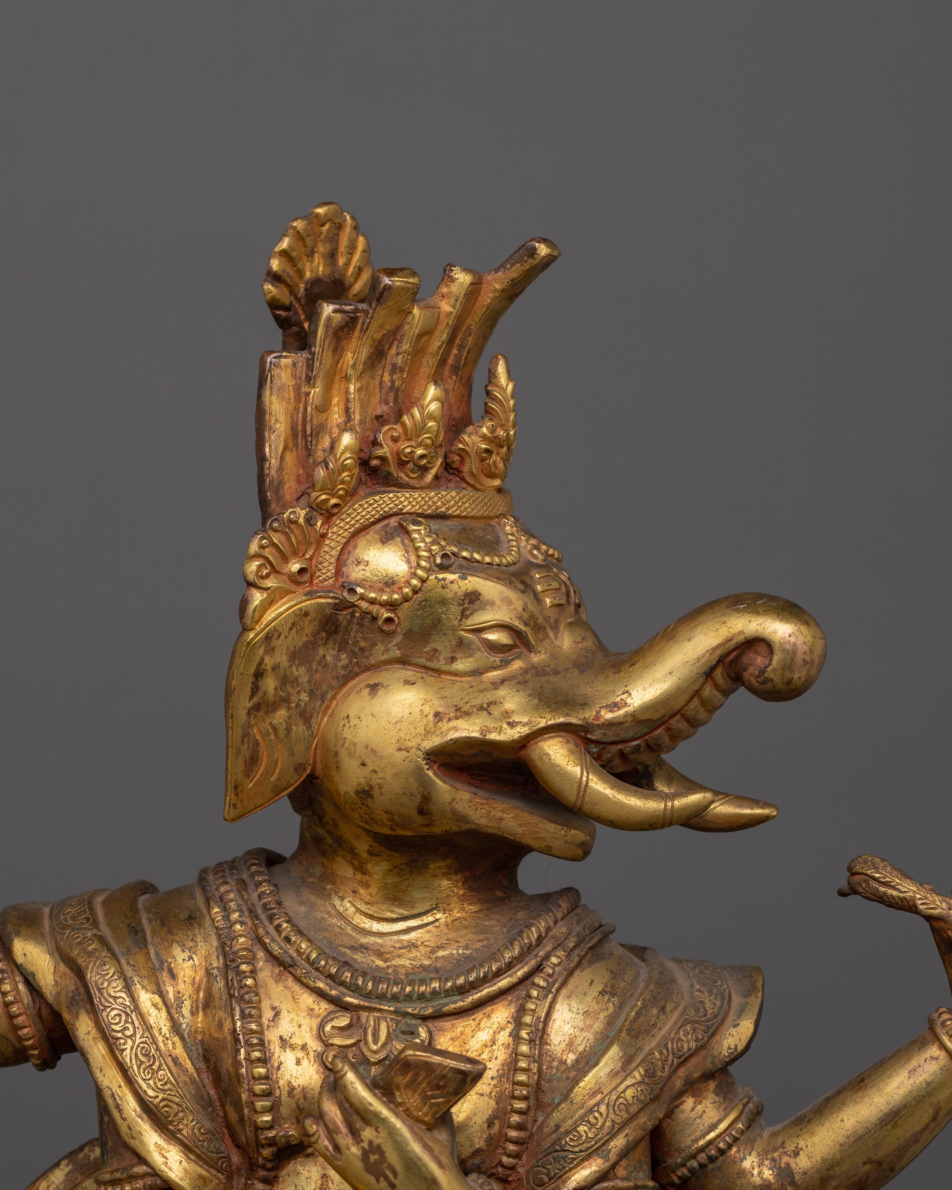 Himalayan Figurine of Ganesh | Lord of Wisdom, Fortune, and Protection