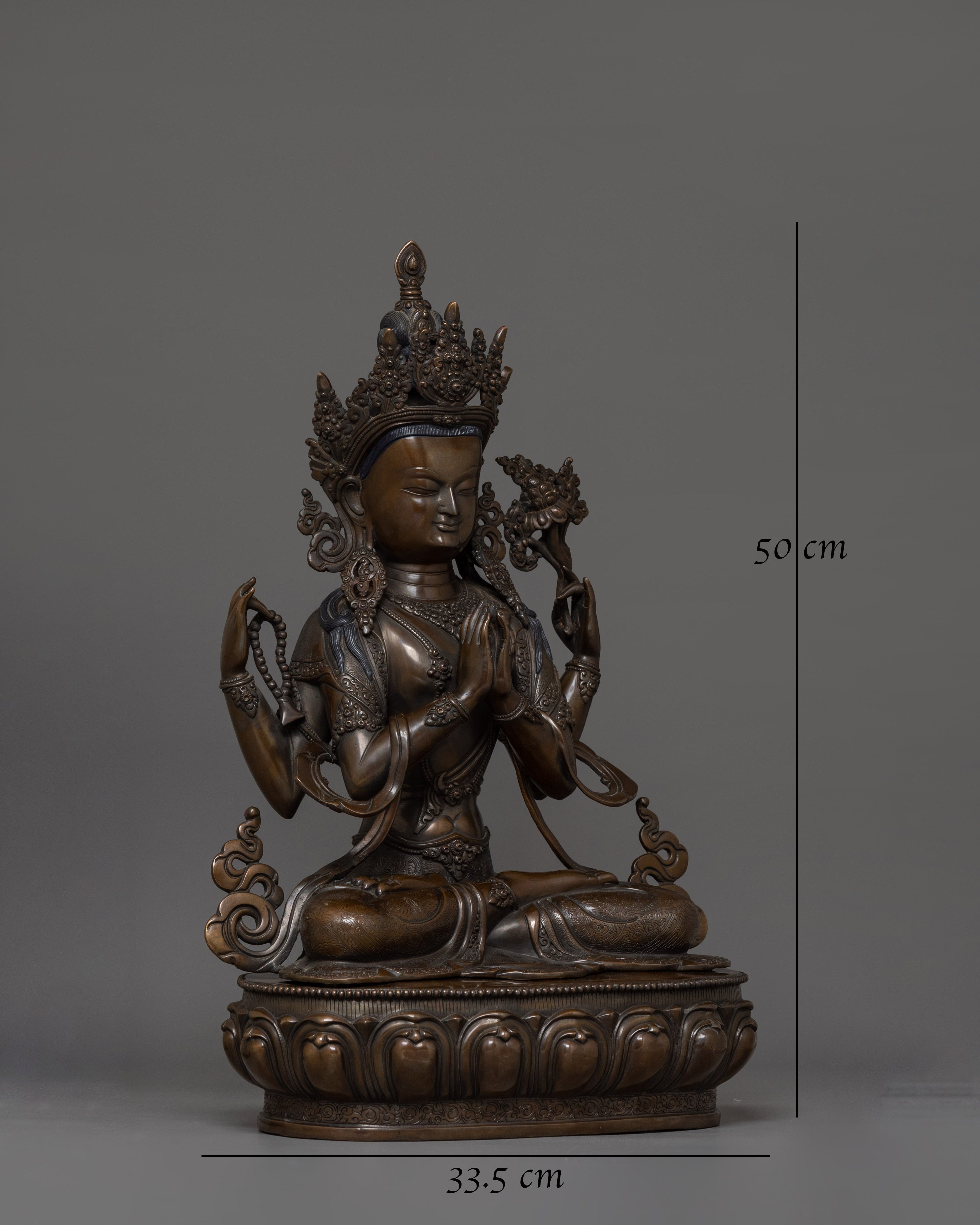 Chenrezig Compassionate Deity Statue | Also Known as Avalokiteshvara