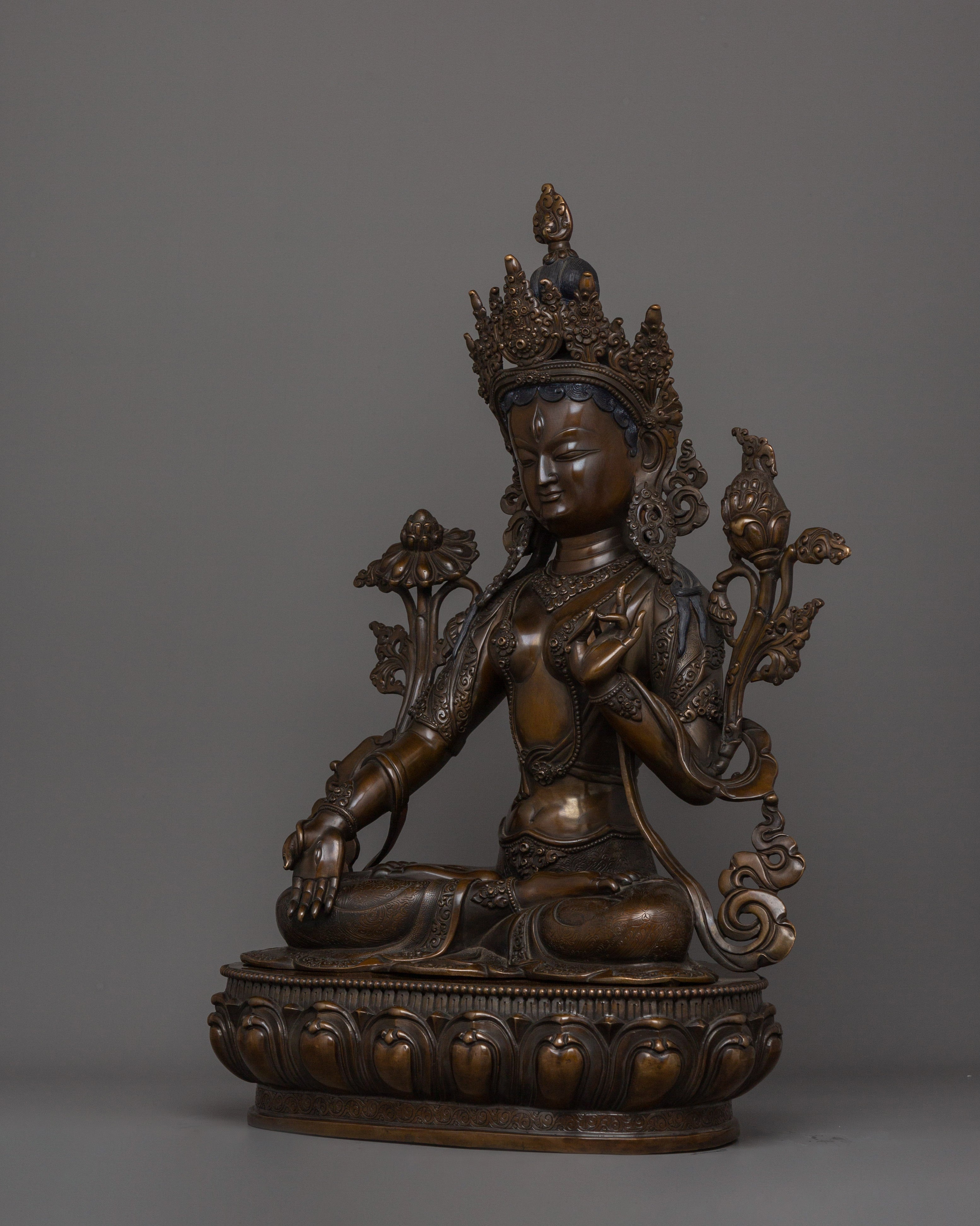 Traditional Tibetan Art of White Tara | Wish-Fulfiller