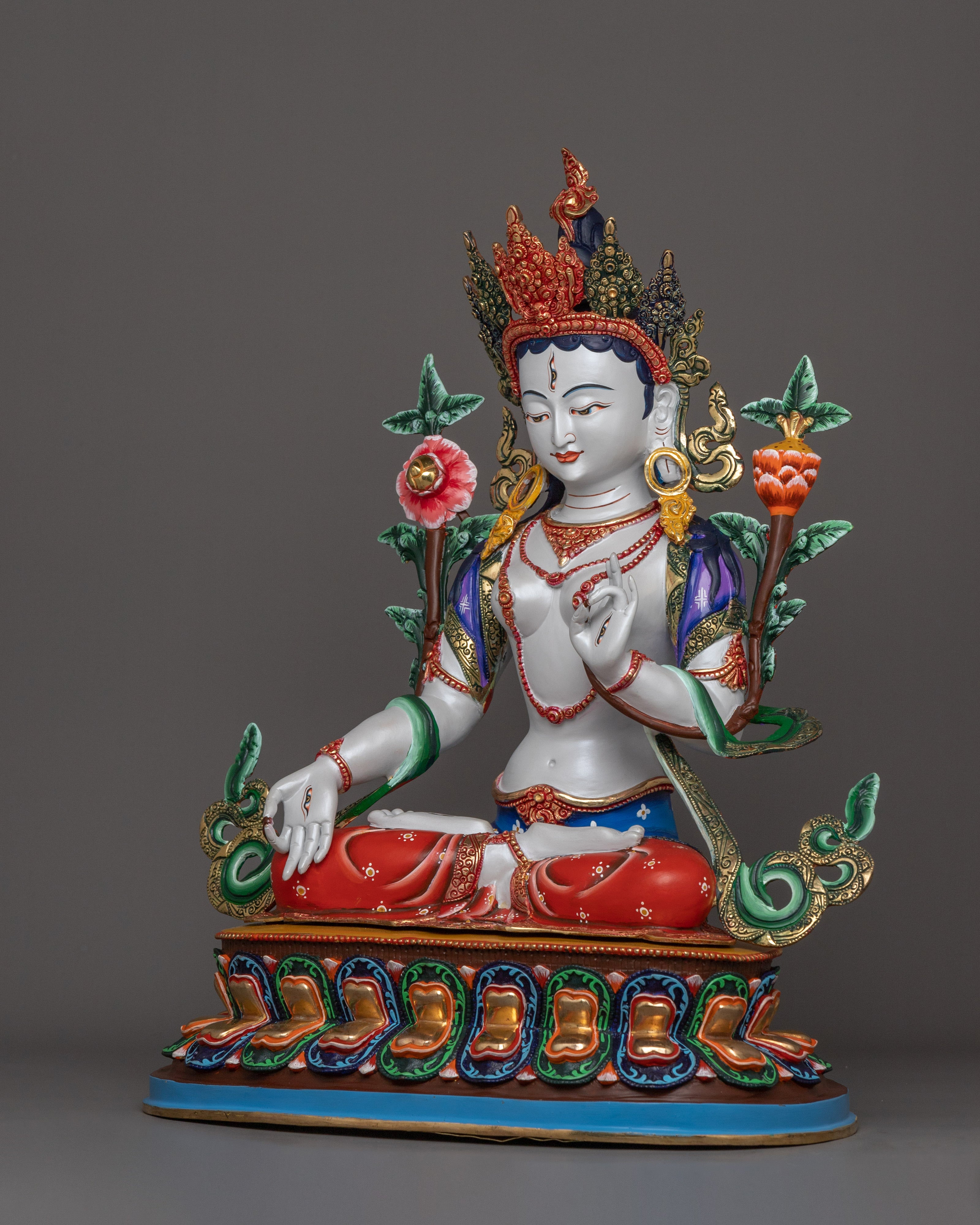 Traditional Himalayan Art of White Tara | The Pure Liberator