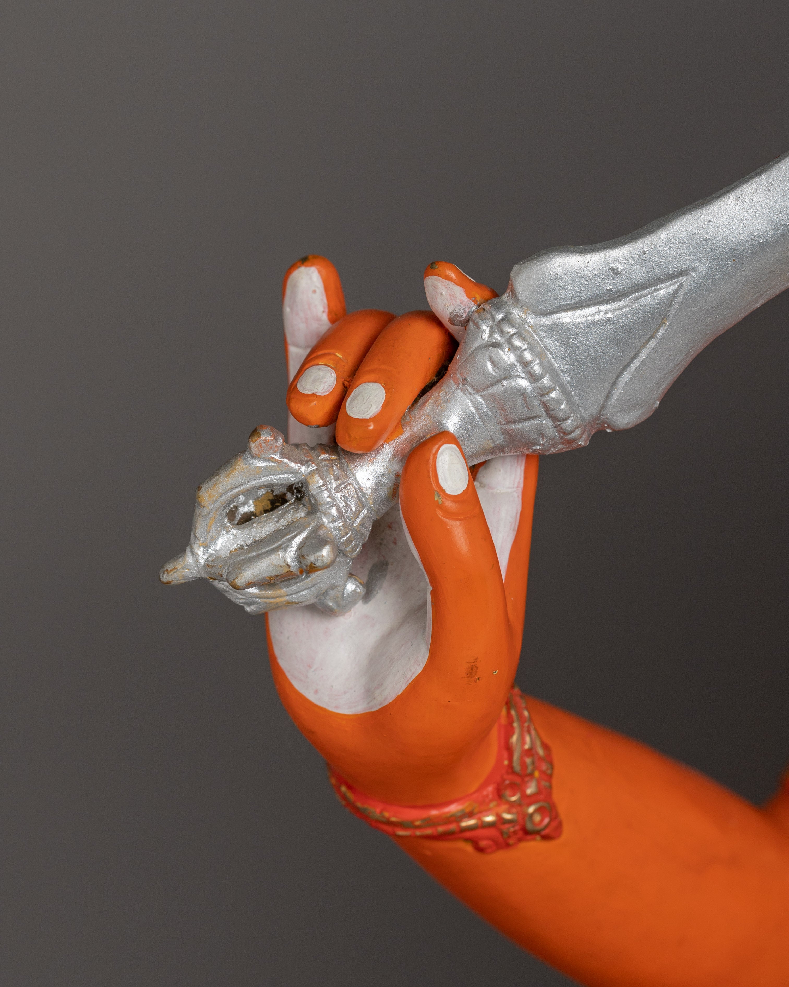 Traditionally Crafted Statue of Manjushri | The Lion of Speech