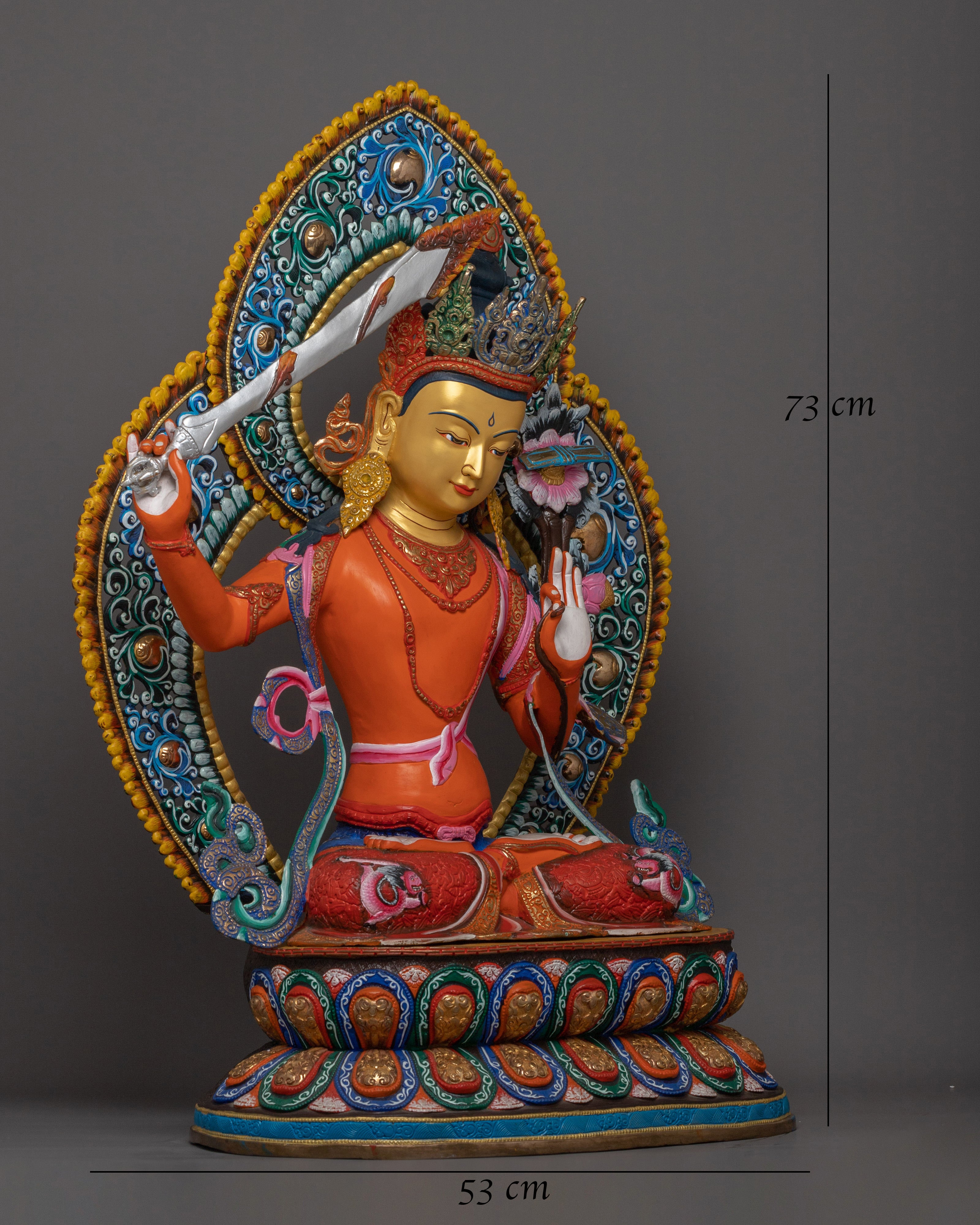 traditionally-crafted-statue-of-manjushri