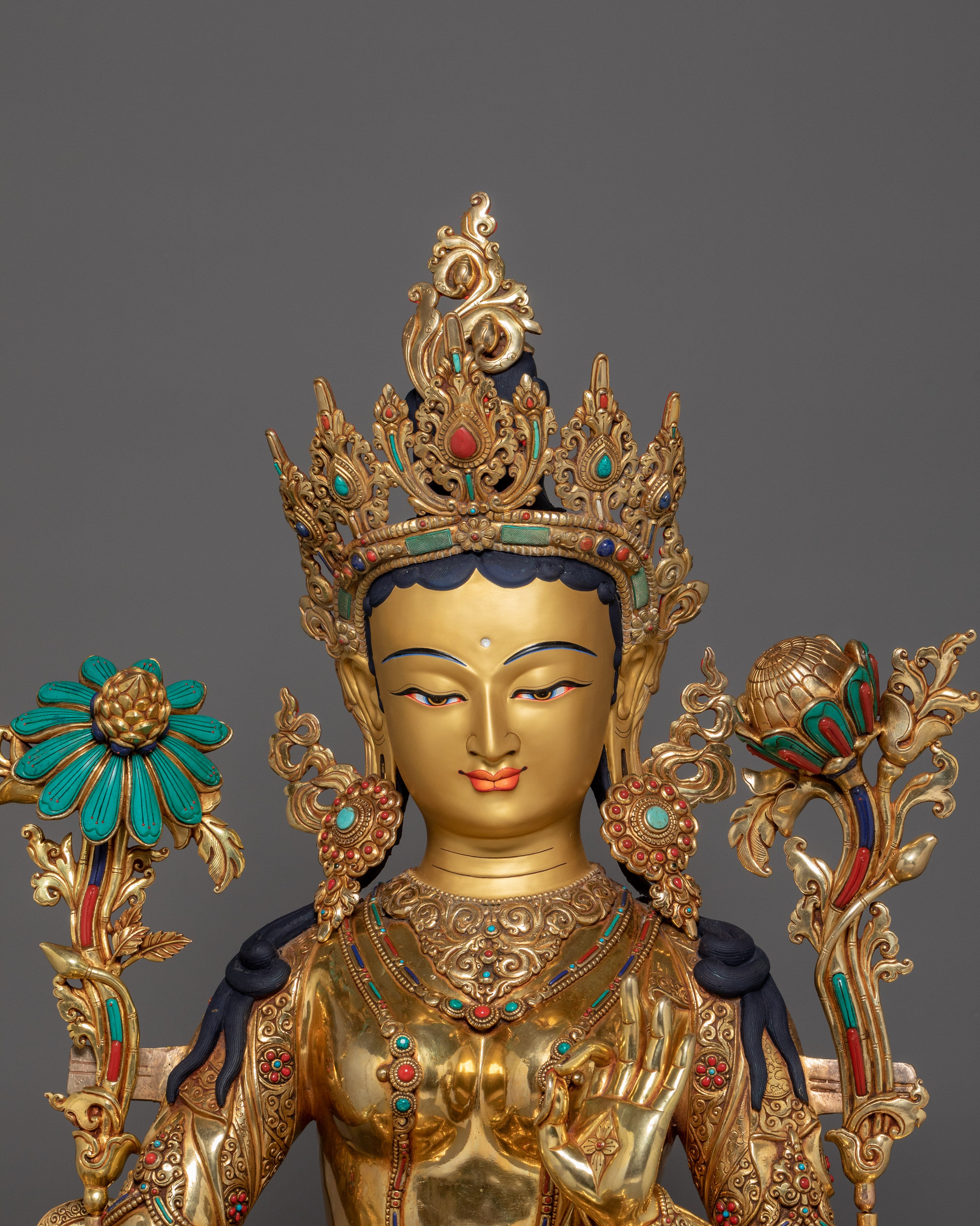 Dharma Buddha Green Tara Statue | Mother of Compassion