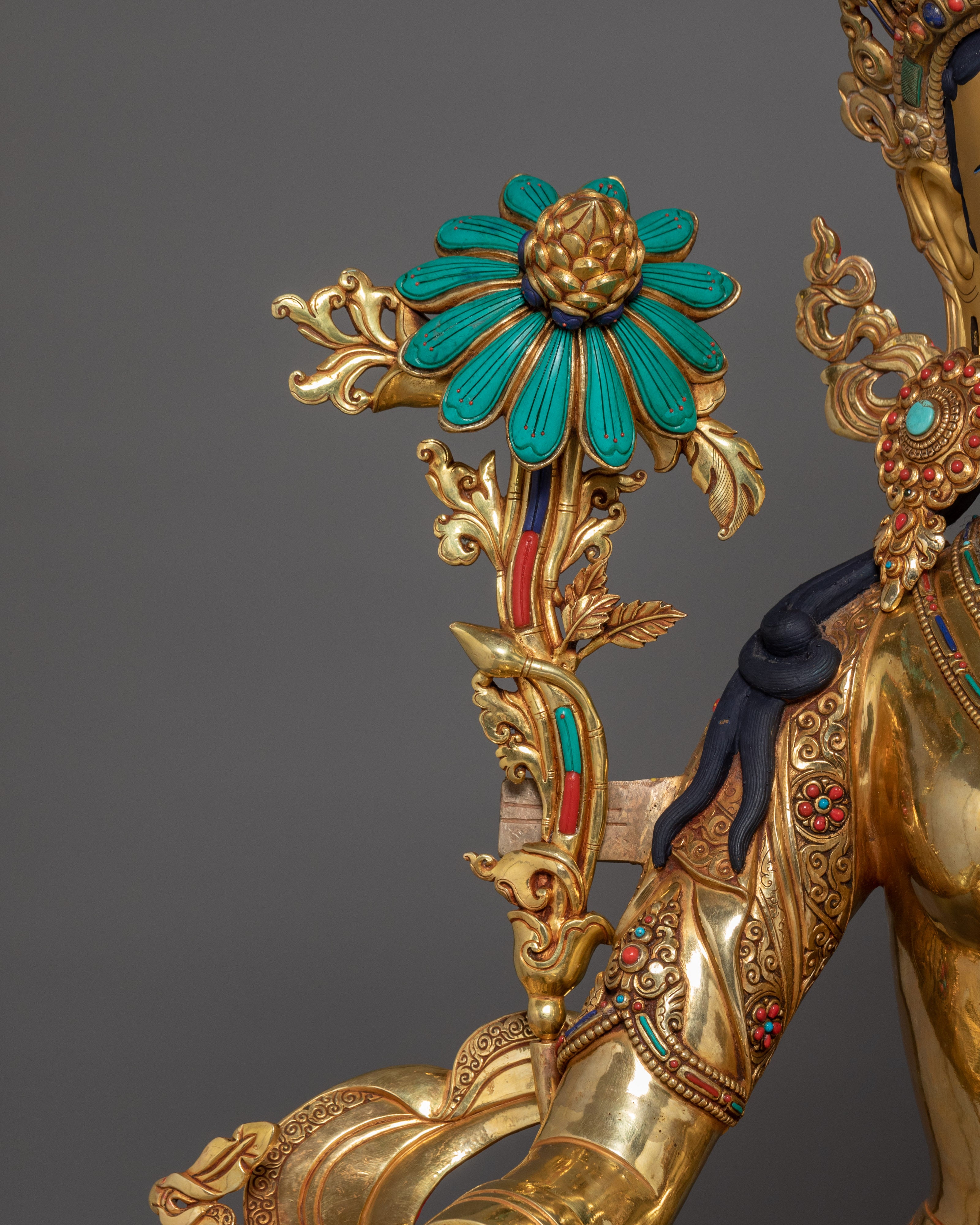 Dharma Buddha Green Tara Statue | Mother of Compassion