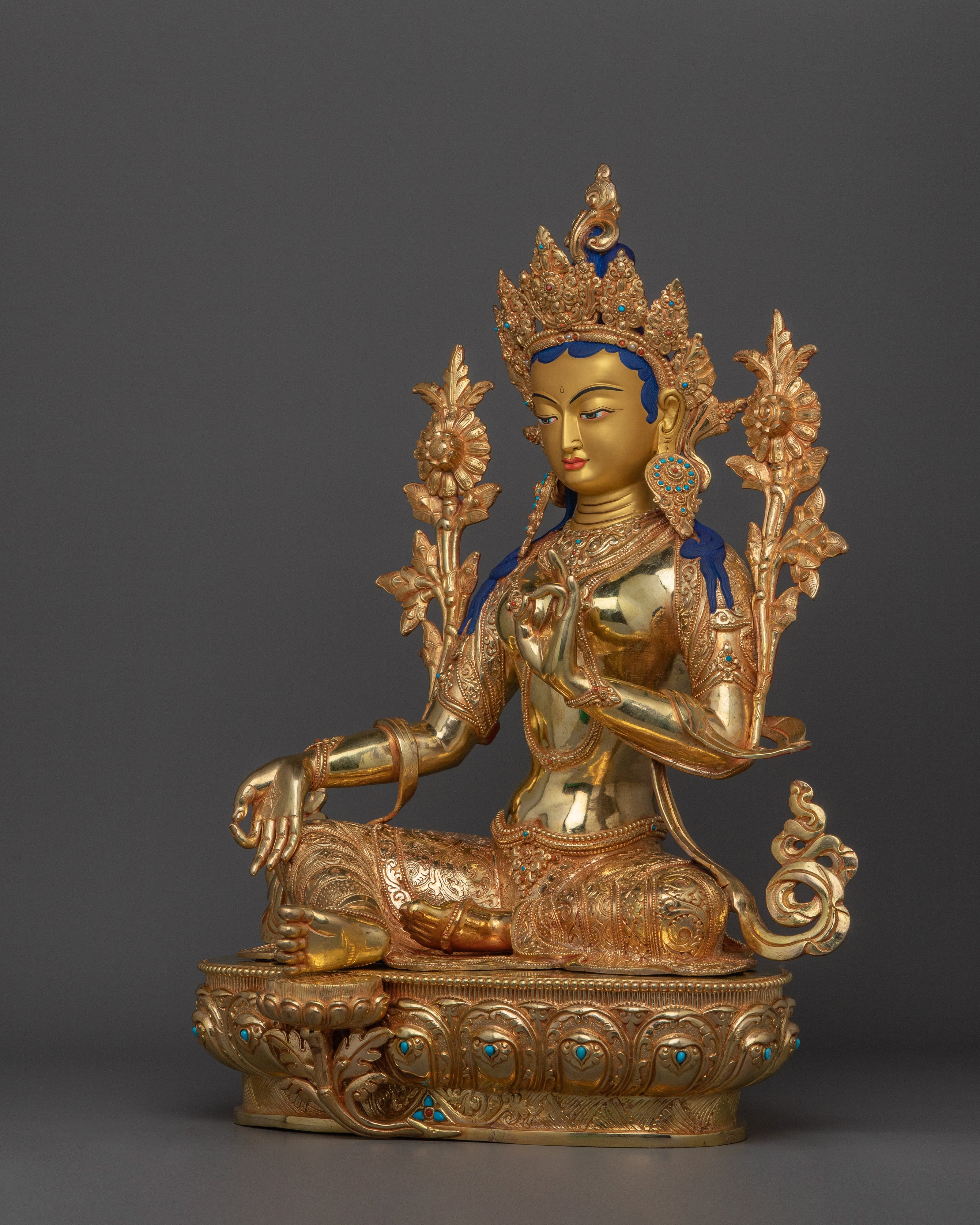 Statue of Mother of Liberation Green Tara | The Swift Saviouress