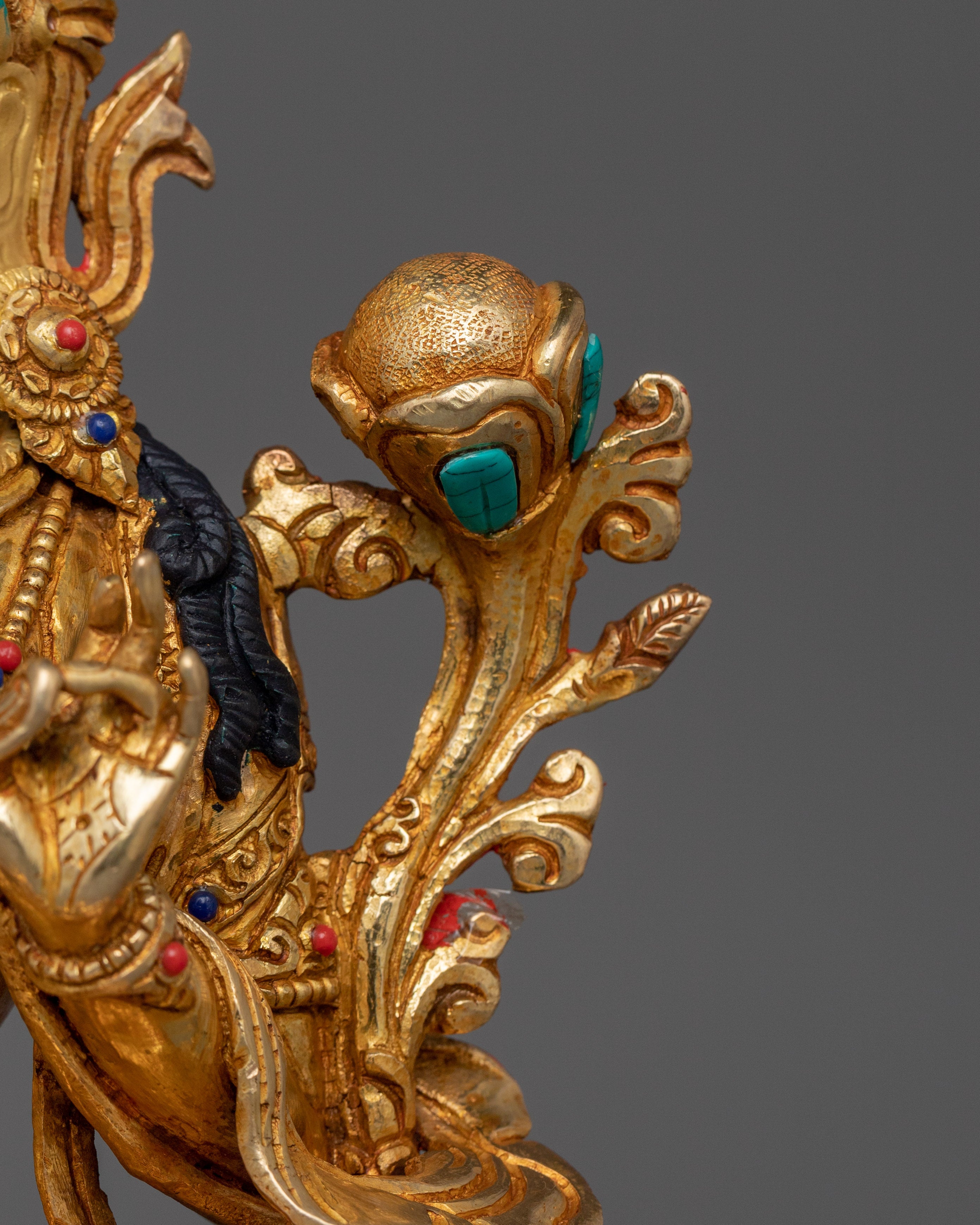 Handcrafted Statue of Enlighten Compassion Green Tara | The Swift Savior