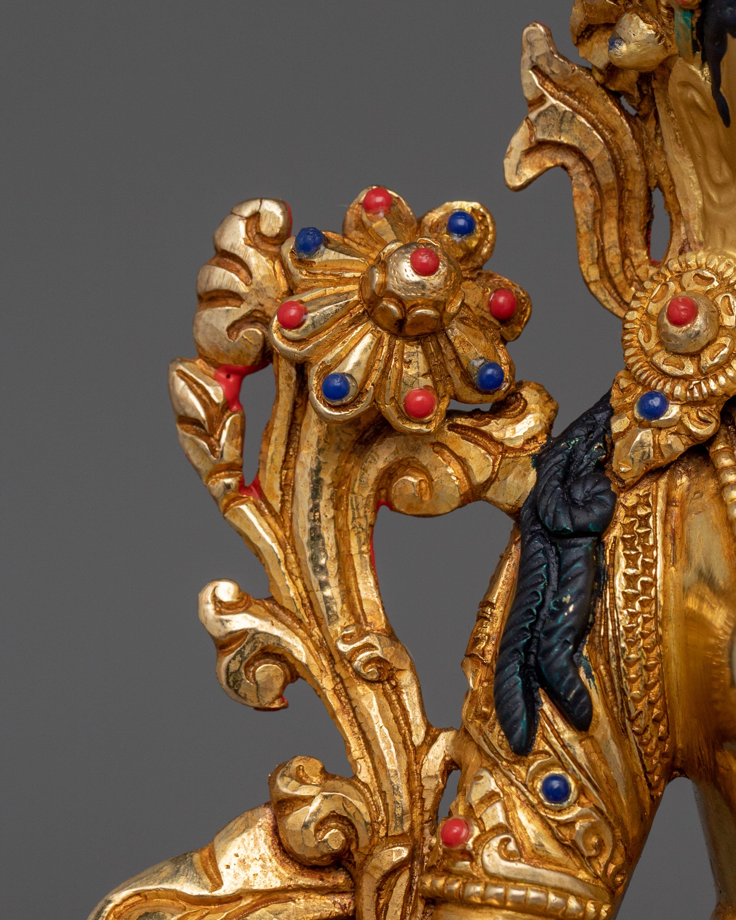 Handcrafted Statue of Enlighten Compassion Green Tara | The Swift Savior