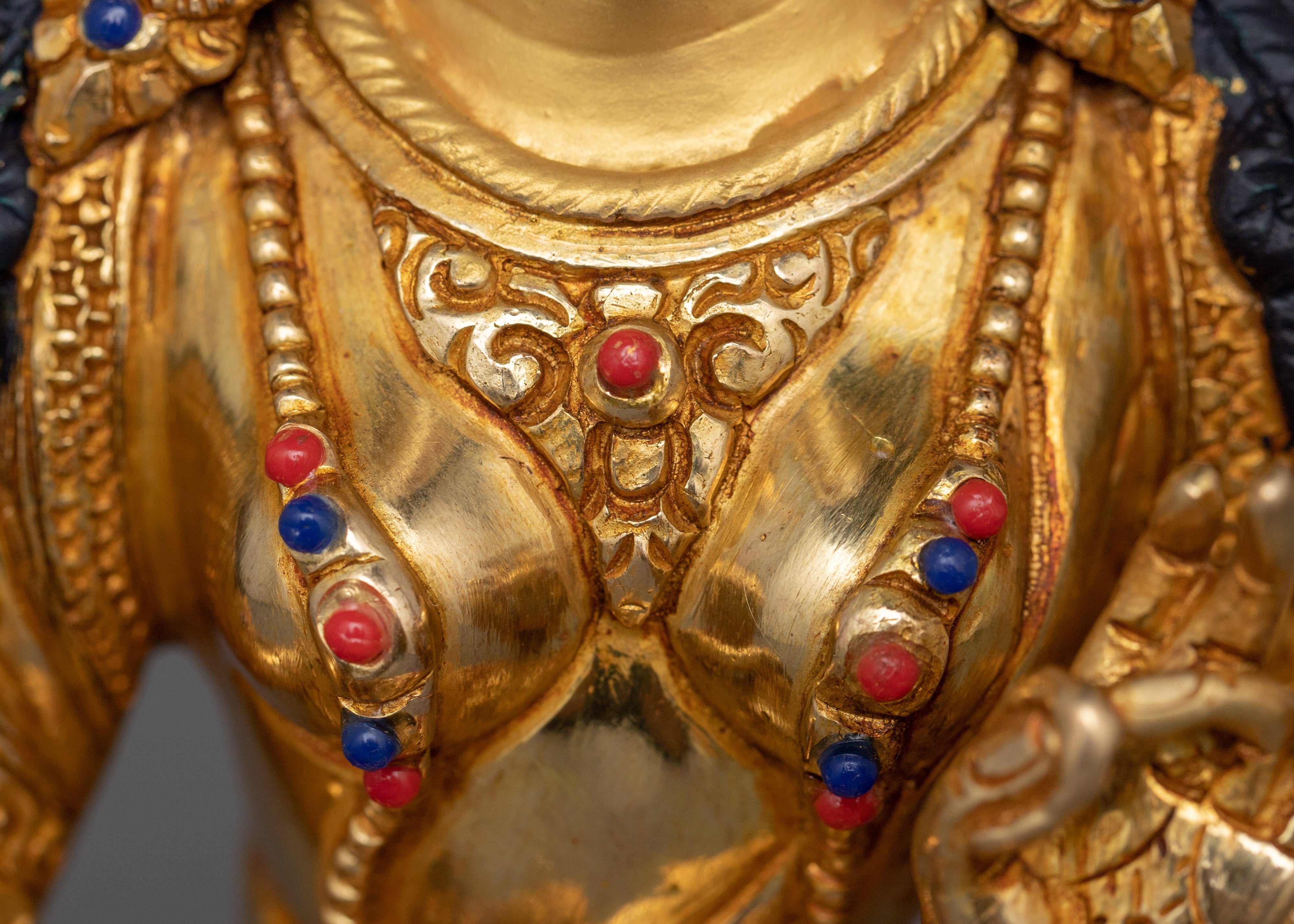 Handcrafted Statue of Enlighten Compassion Green Tara | The Swift Savior