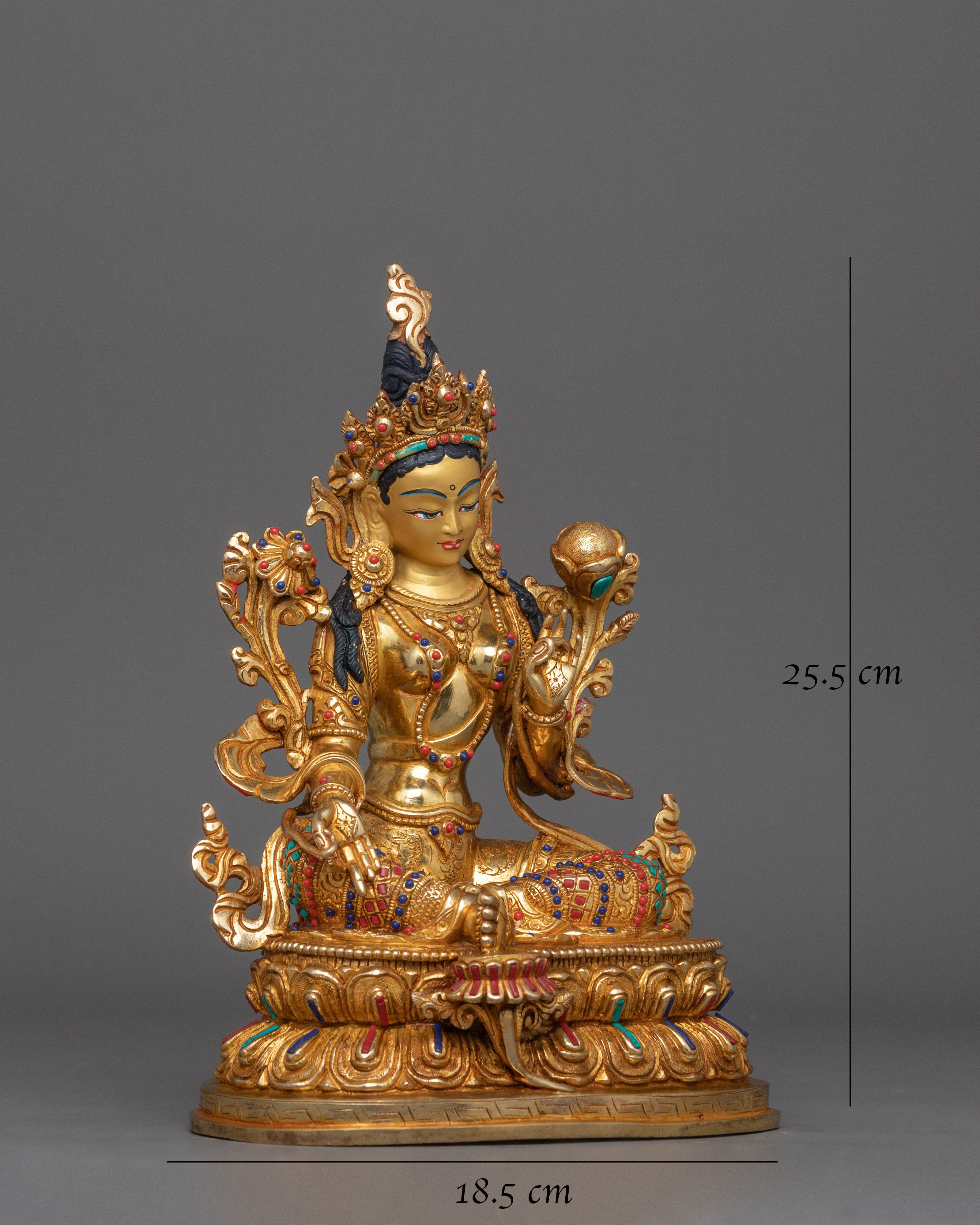 handcrafted-statue-of-enlightened-compassion-green-tara