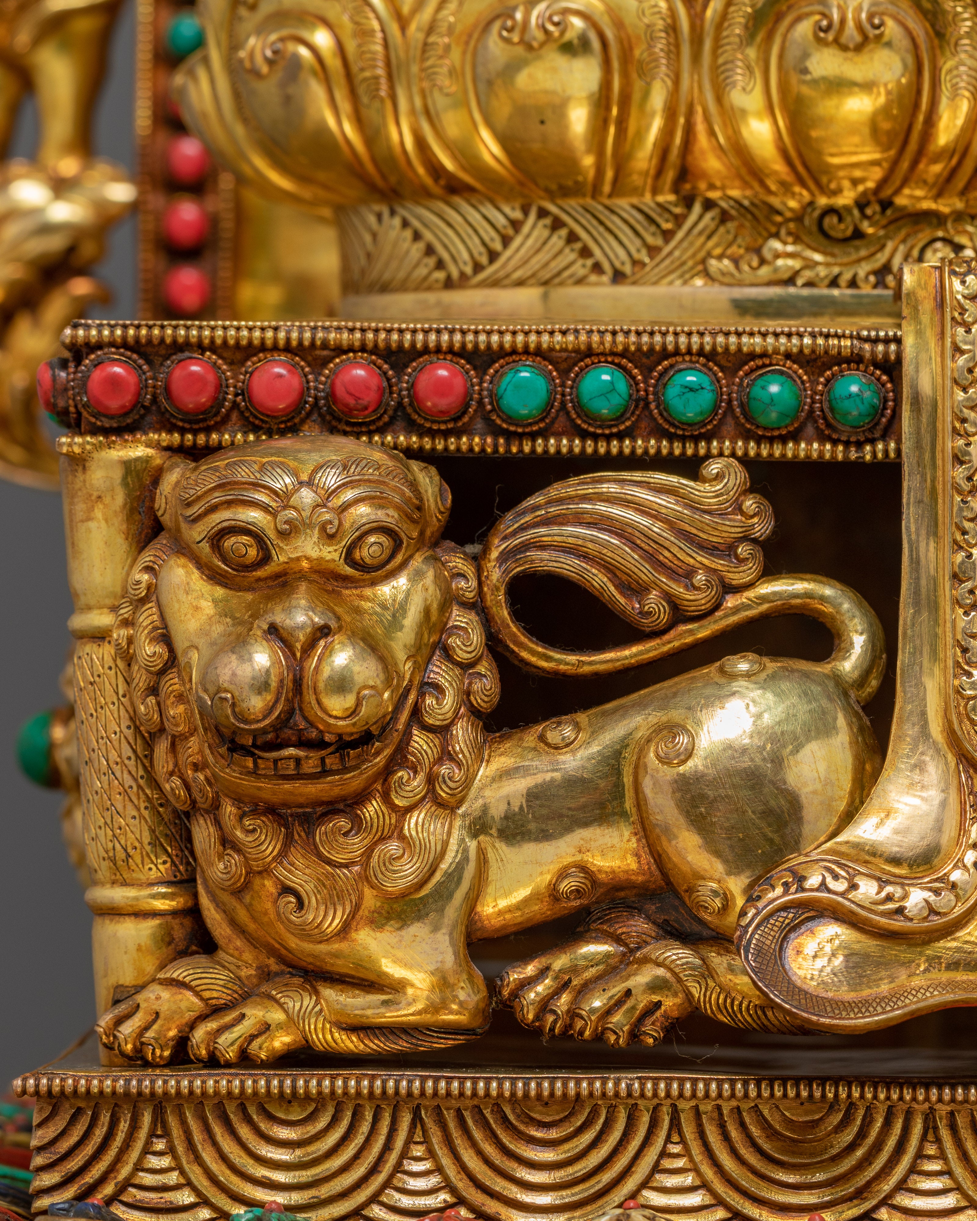 Statue of Buddha Shakyamuni On throne | Sage of the Shakya Clan