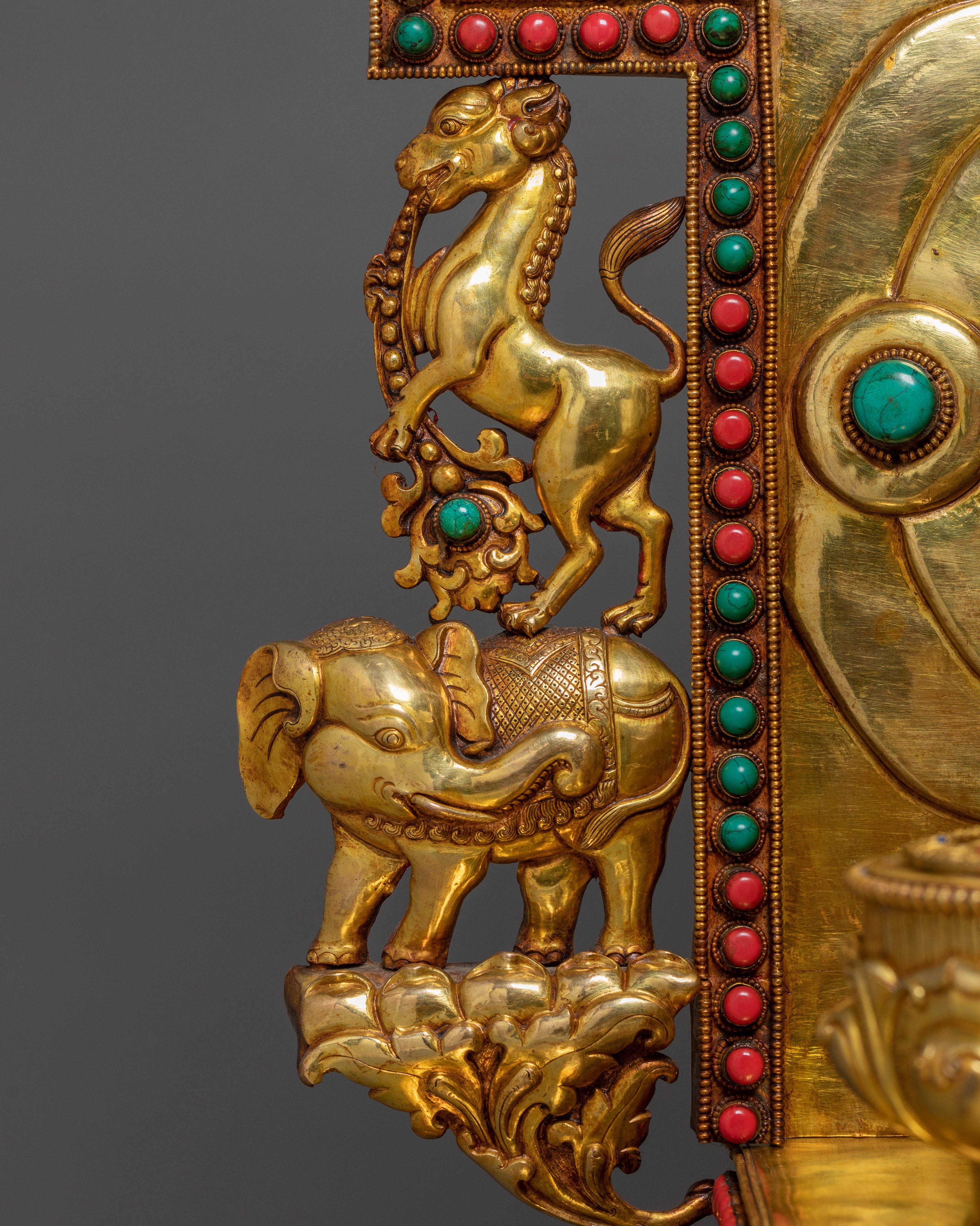 Statue of Buddha Shakyamuni On throne | Sage of the Shakya Clan