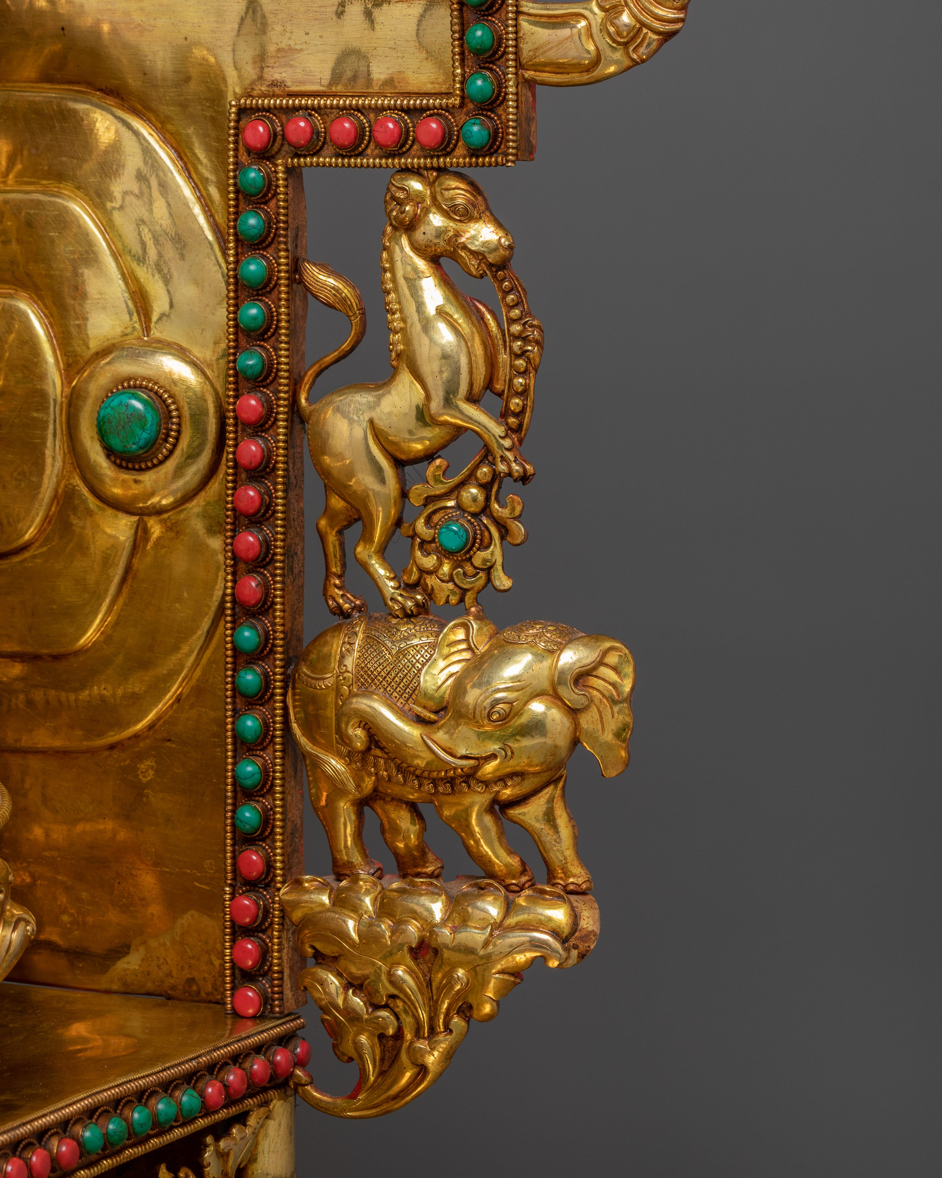 Statue of Buddha Shakyamuni On throne | Sage of the Shakya Clan