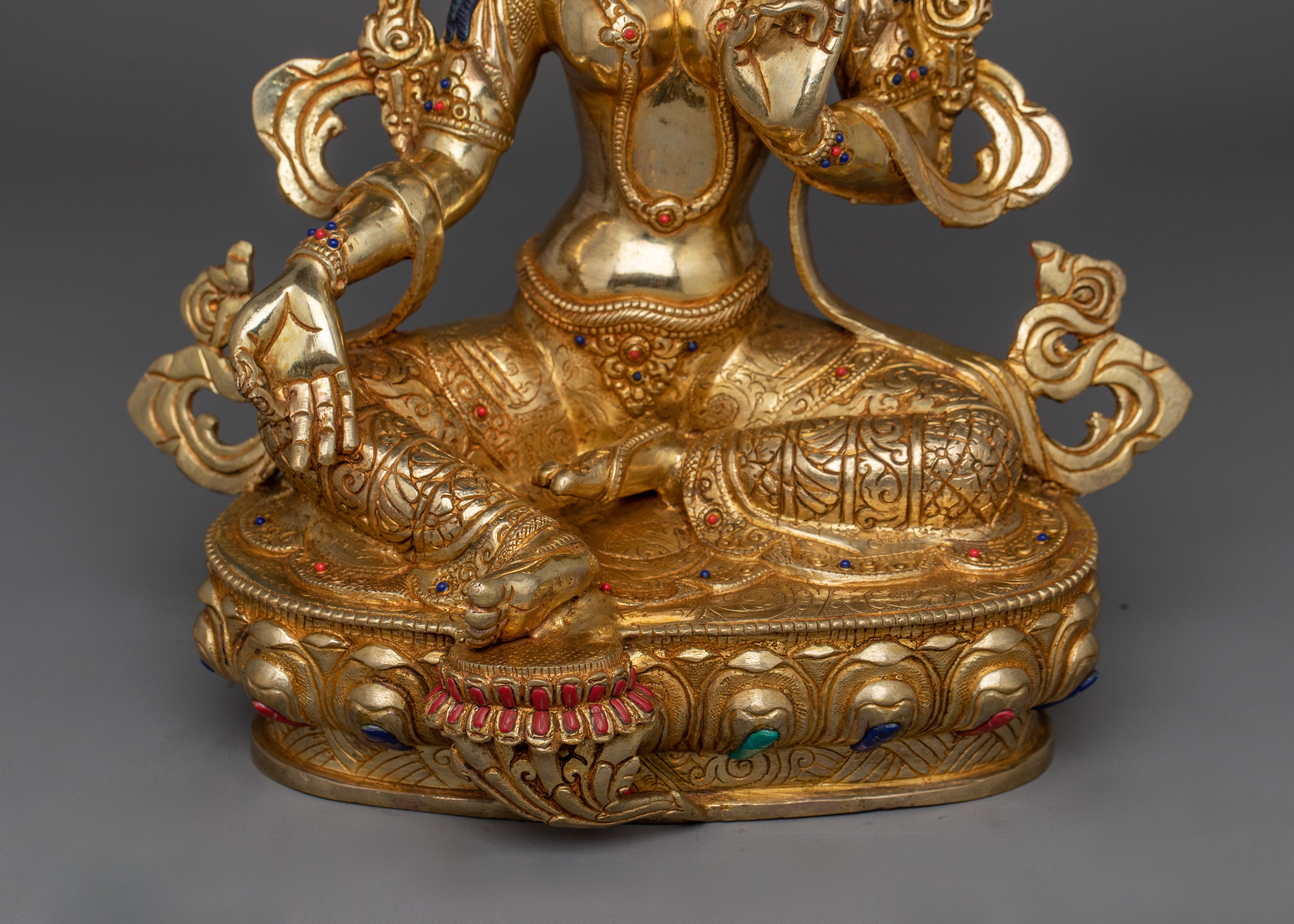 Deity of Protection Green Tara Statue | Mother of Liberation