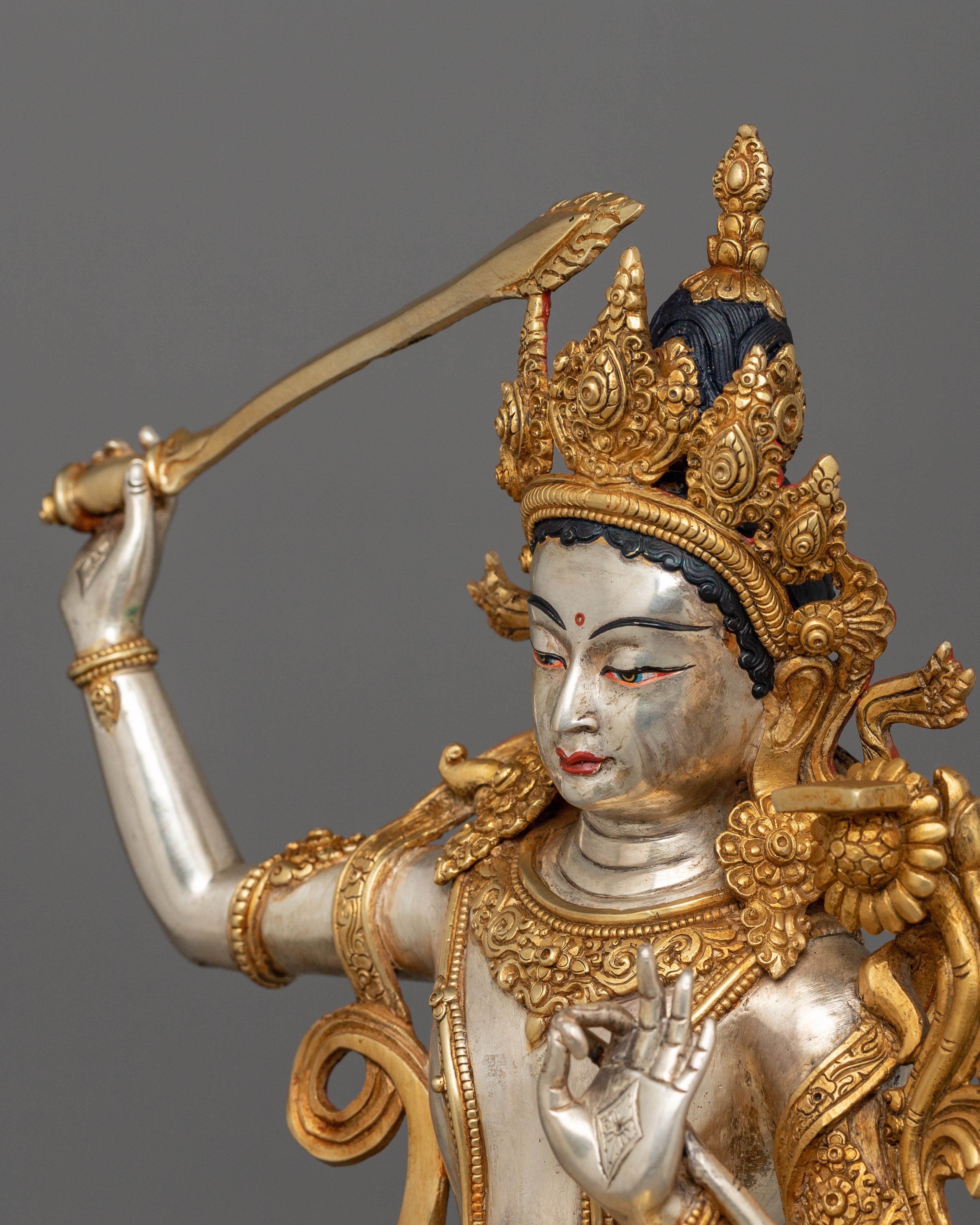 Manjushri Embodiment of Divine Wisdom | Traditional Artwork