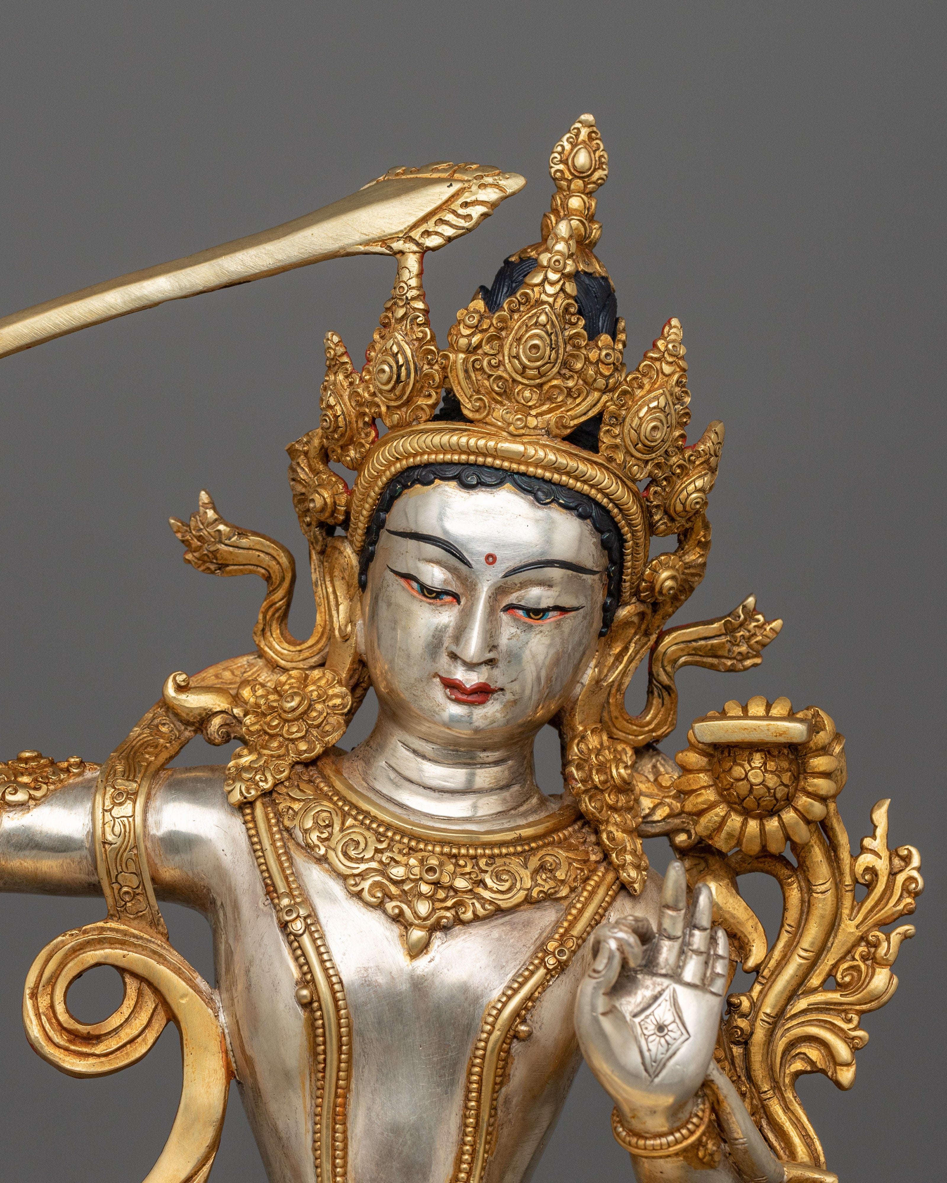 Manjushri Embodiment of Divine Wisdom | Traditional Artwork