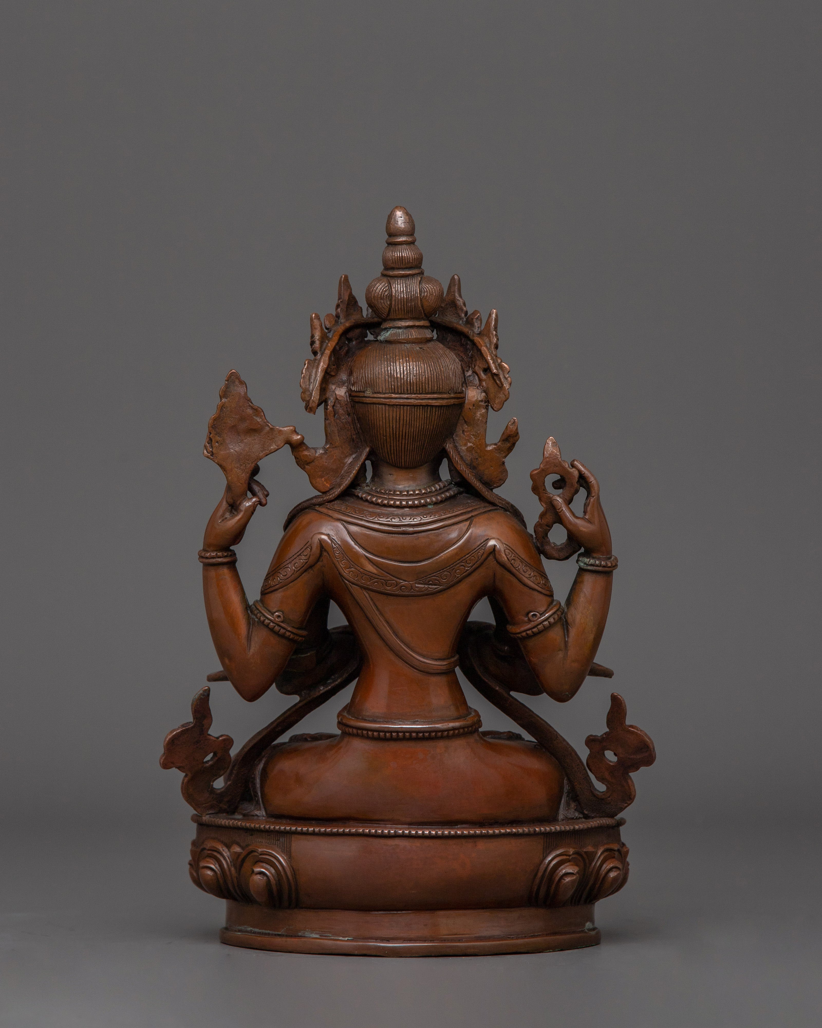 Himalayan Avalokitshvara Statue | The one who looks with unwavering eye