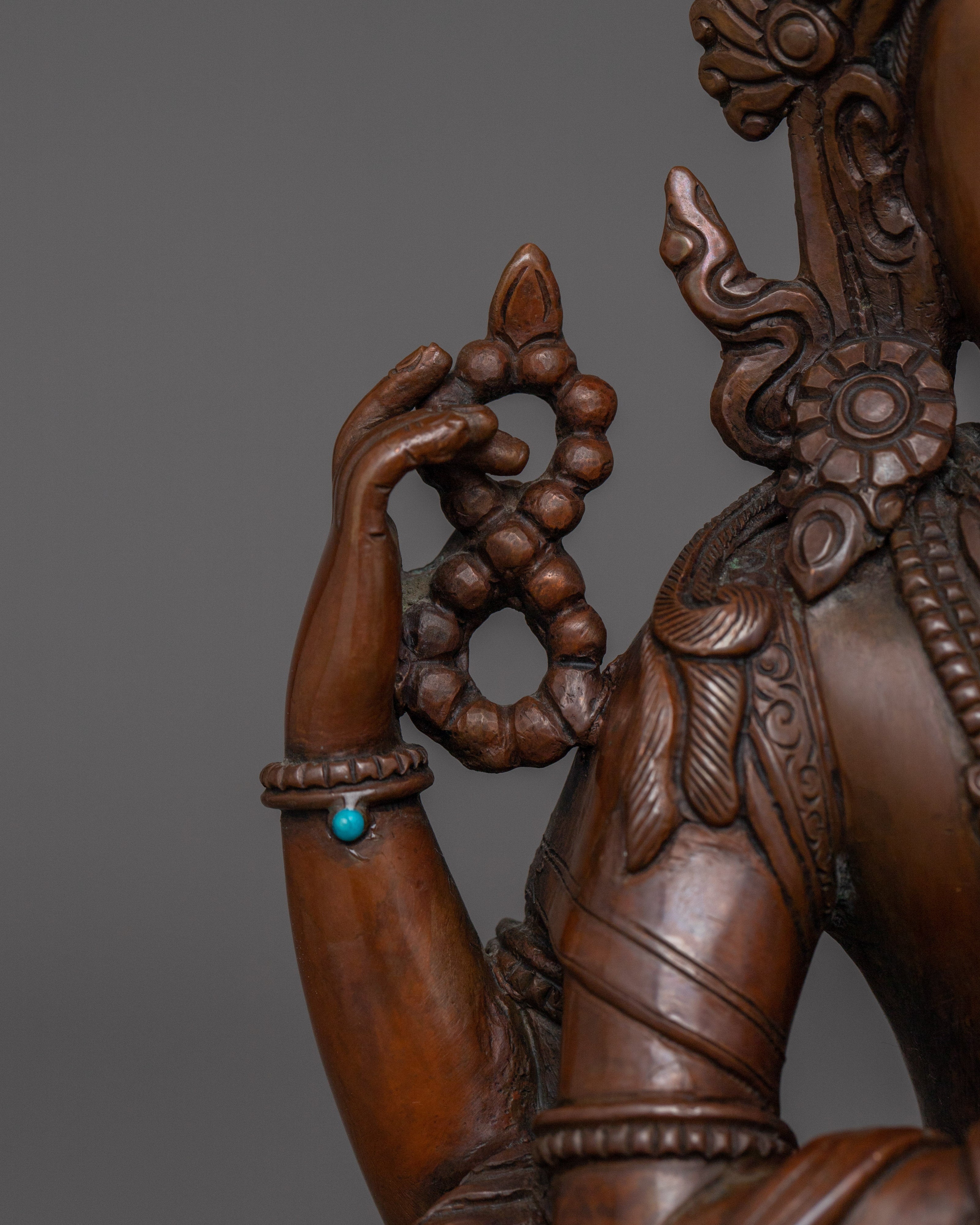 Himalayan Avalokitshvara Statue | The one who looks with unwavering eye