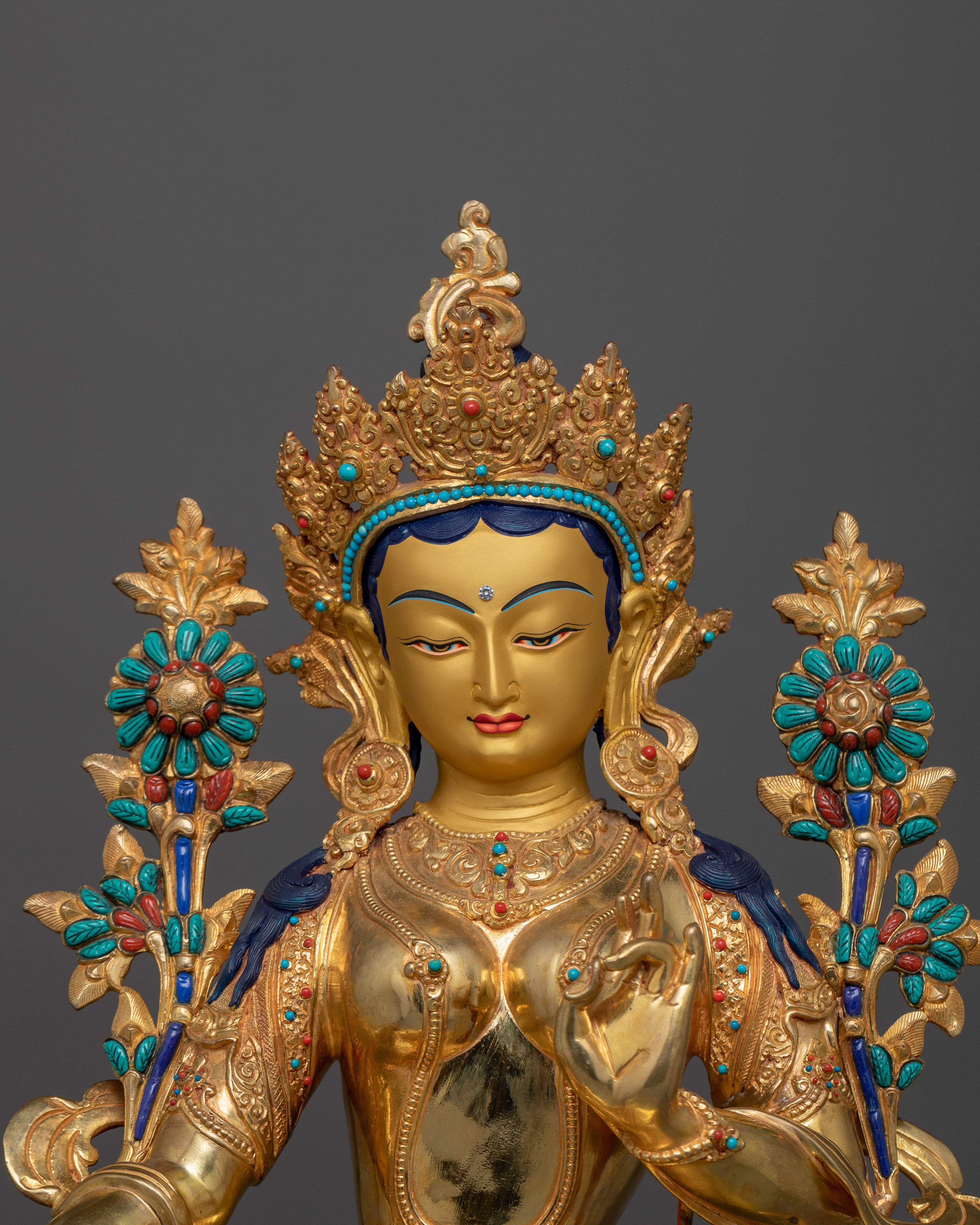 Compassionate Deity Green Tara Statue | Mother of All Buddhas