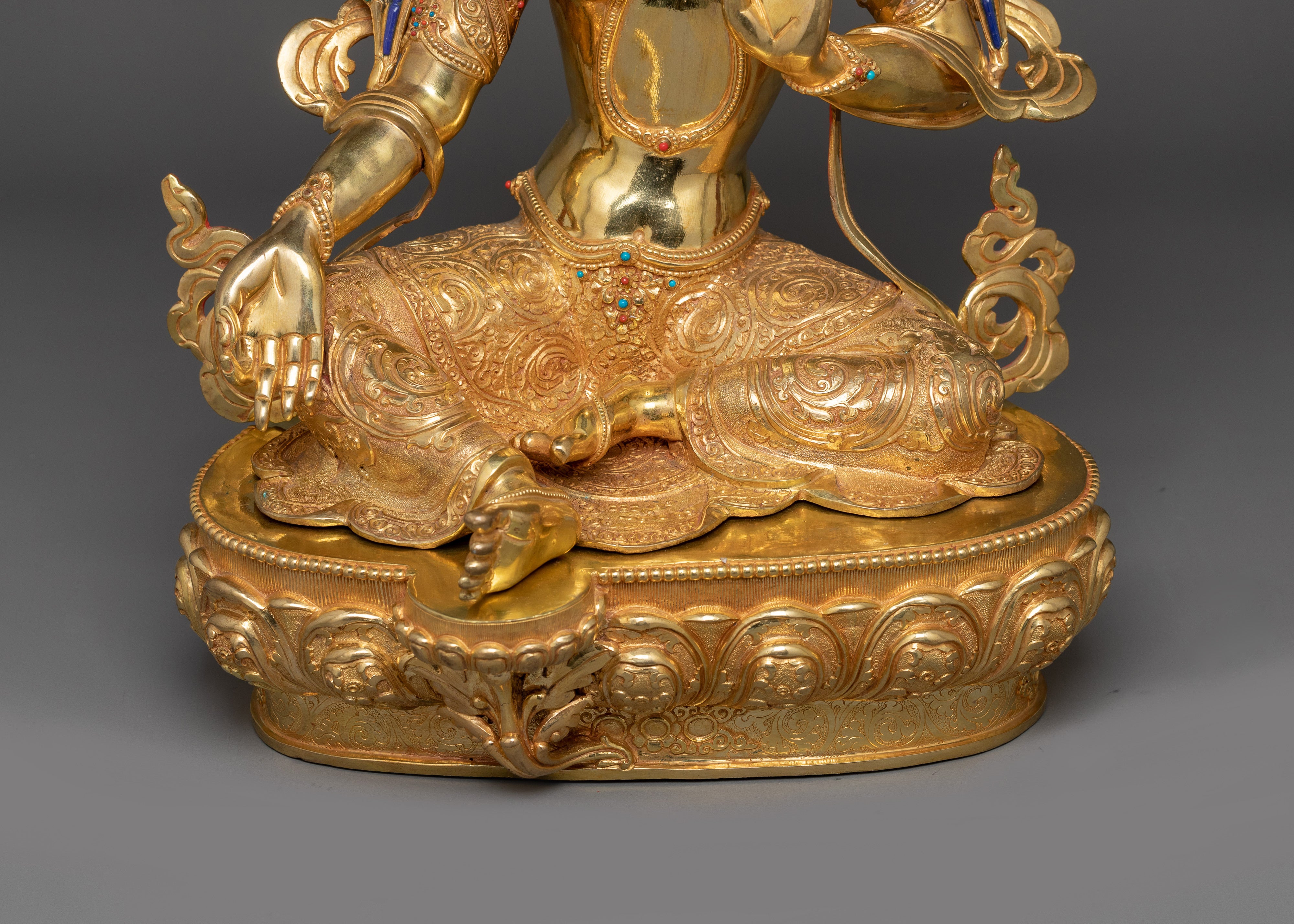Compassionate Deity Green Tara Statue | Mother of All Buddhas