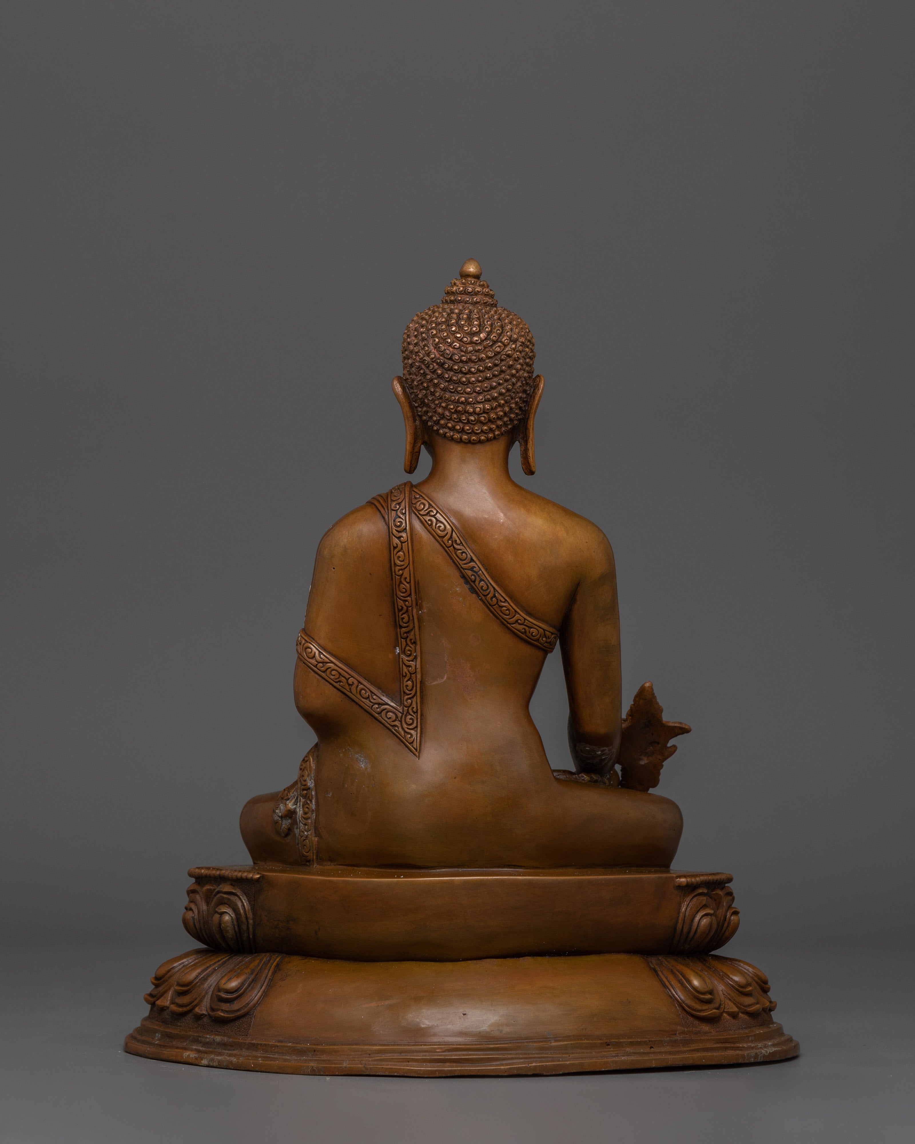 Oxidized Statue of Medicine Buddha | Also known as Bhaisajya-guru