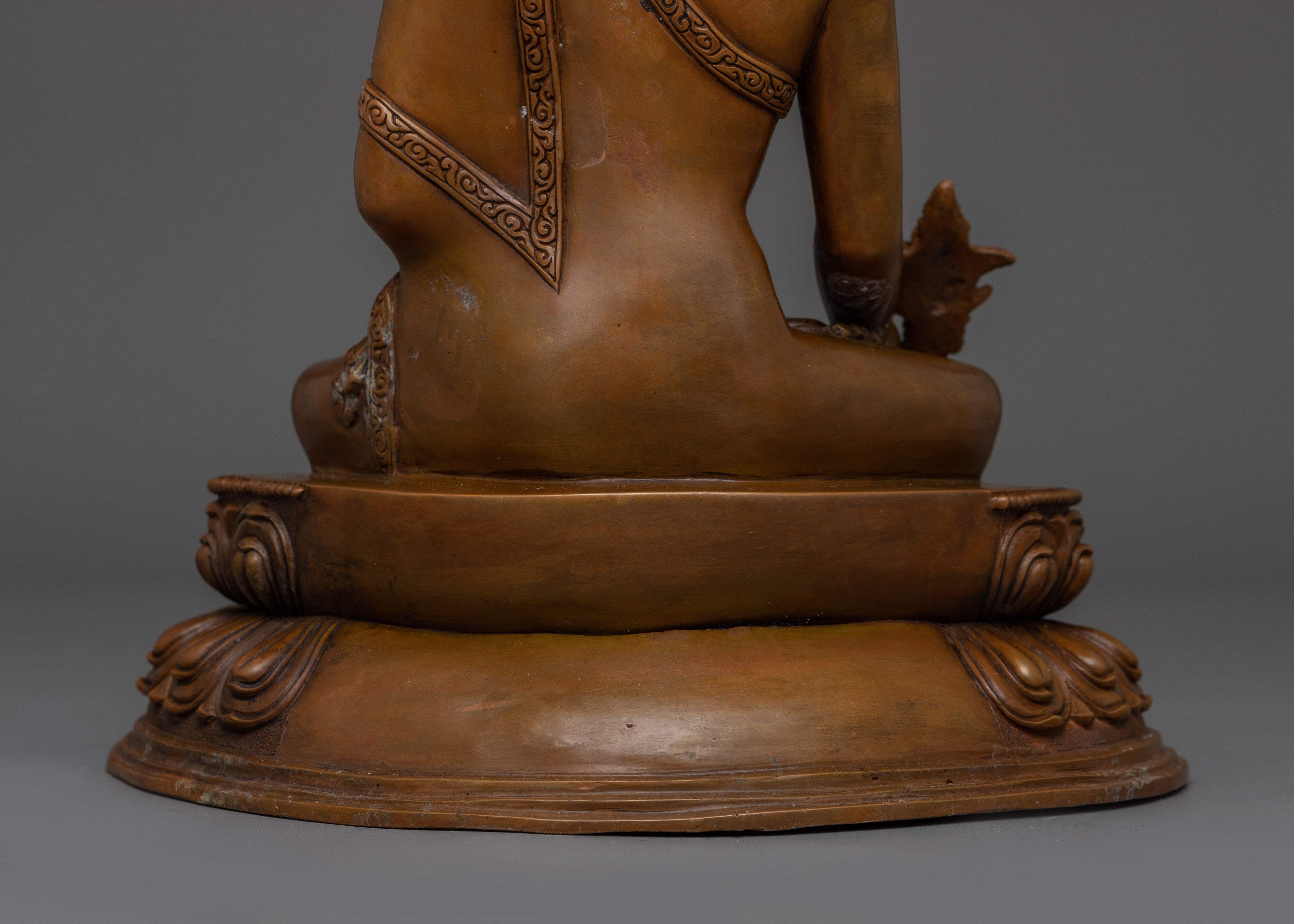 Oxidized Statue of Medicine Buddha | Also known as Bhaisajya-guru