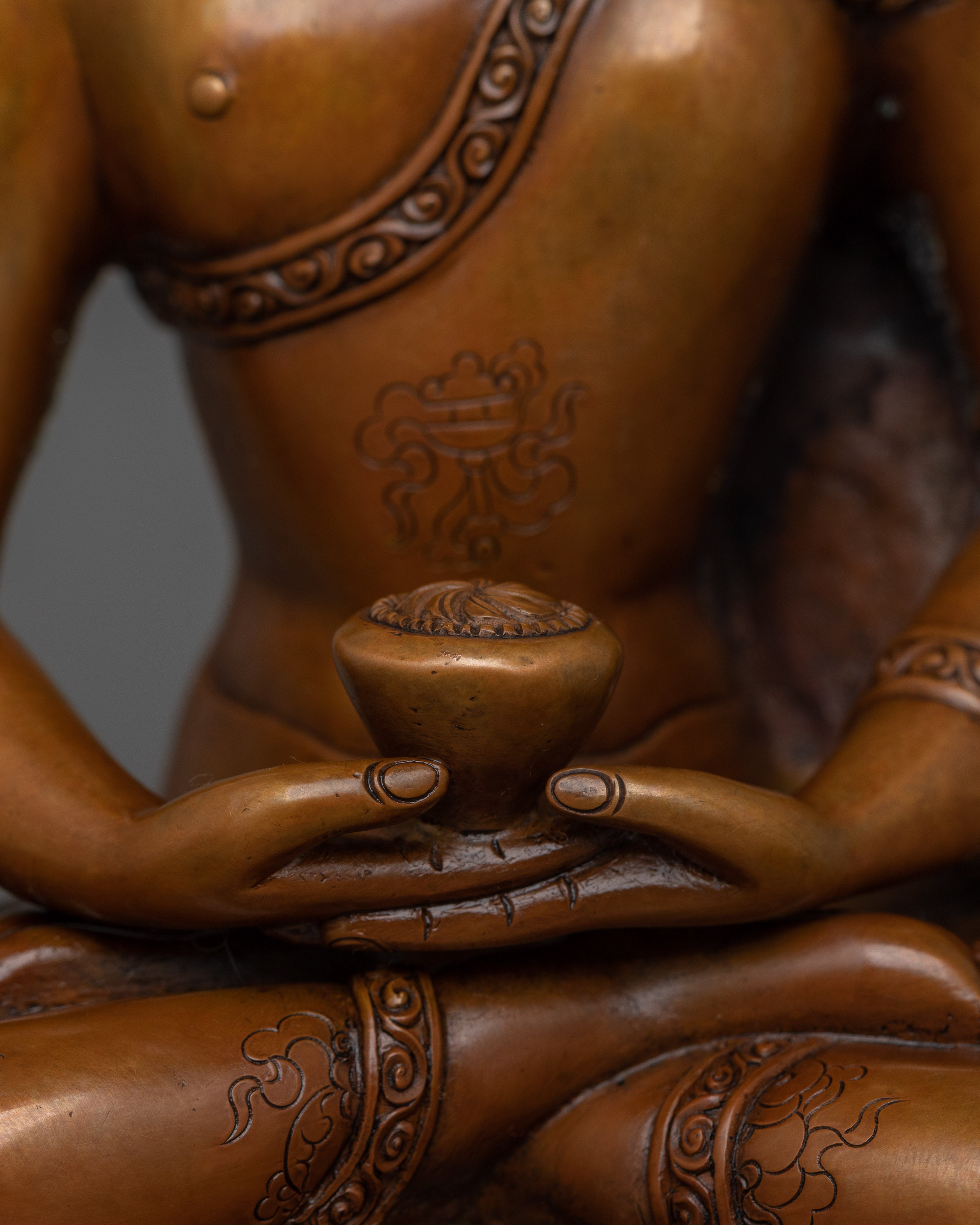 Oxidized Amitabha Buddha Statue | Boundless Light Buddha