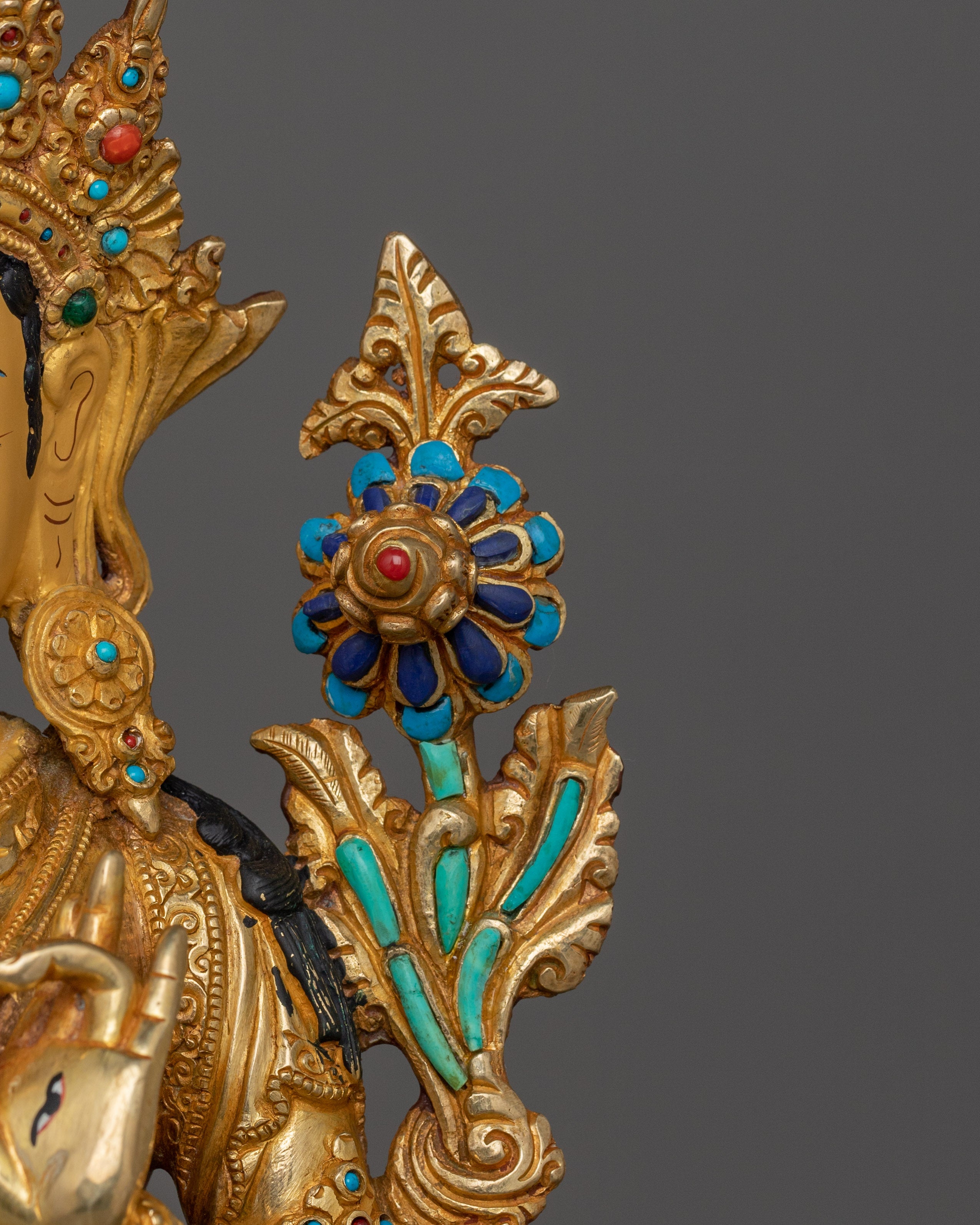 White Tara Handcrafted Statue | Sita Tara - Female Deity of Protection