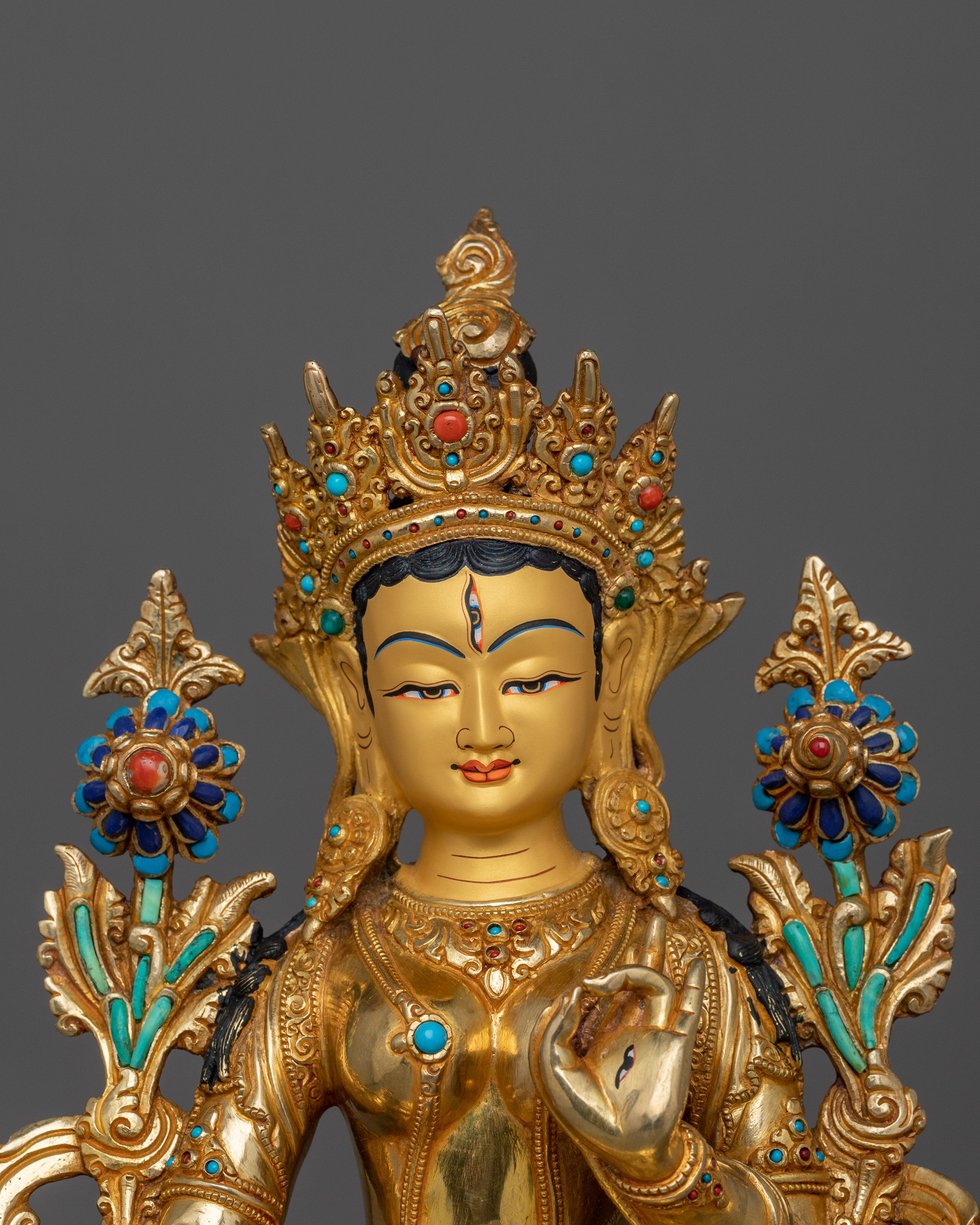 White Tara Handcrafted Statue | Sita Tara - Female Deity of Protection