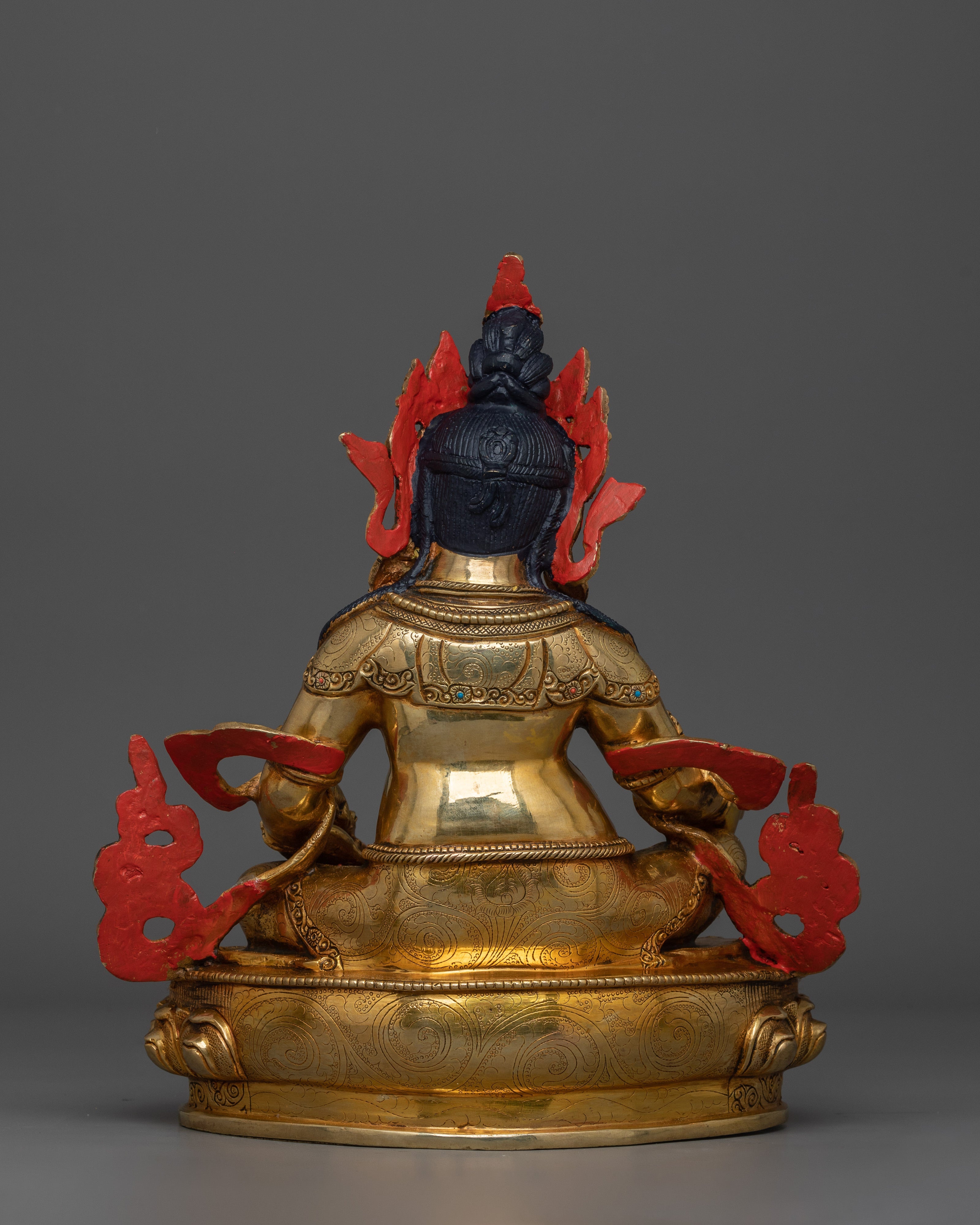 Traditionally Handcarved Statue of Dzambhala | The wealth deity