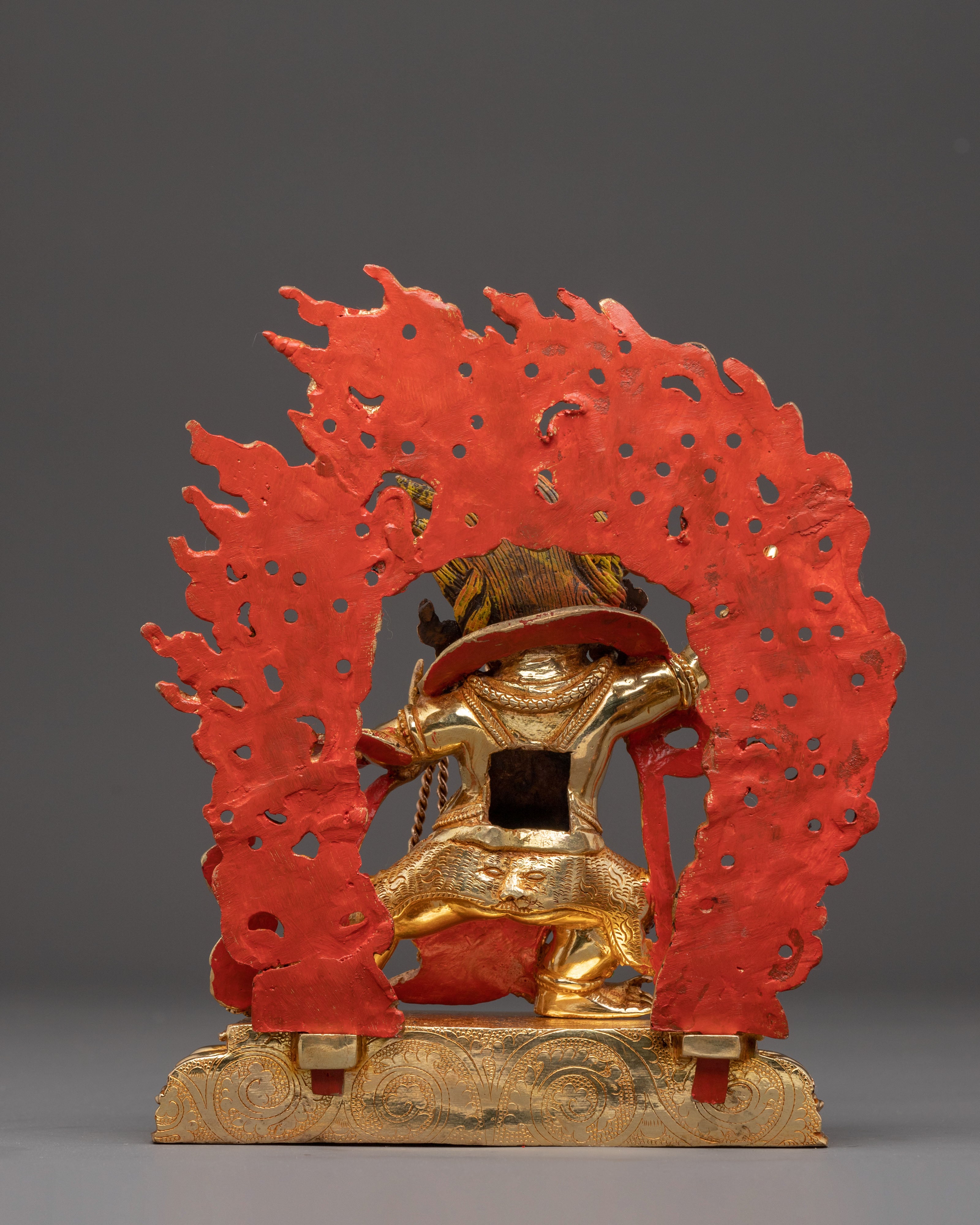 Tibetan Protector Deity Vajrapani Copper Figurine | Guardian of Dharma