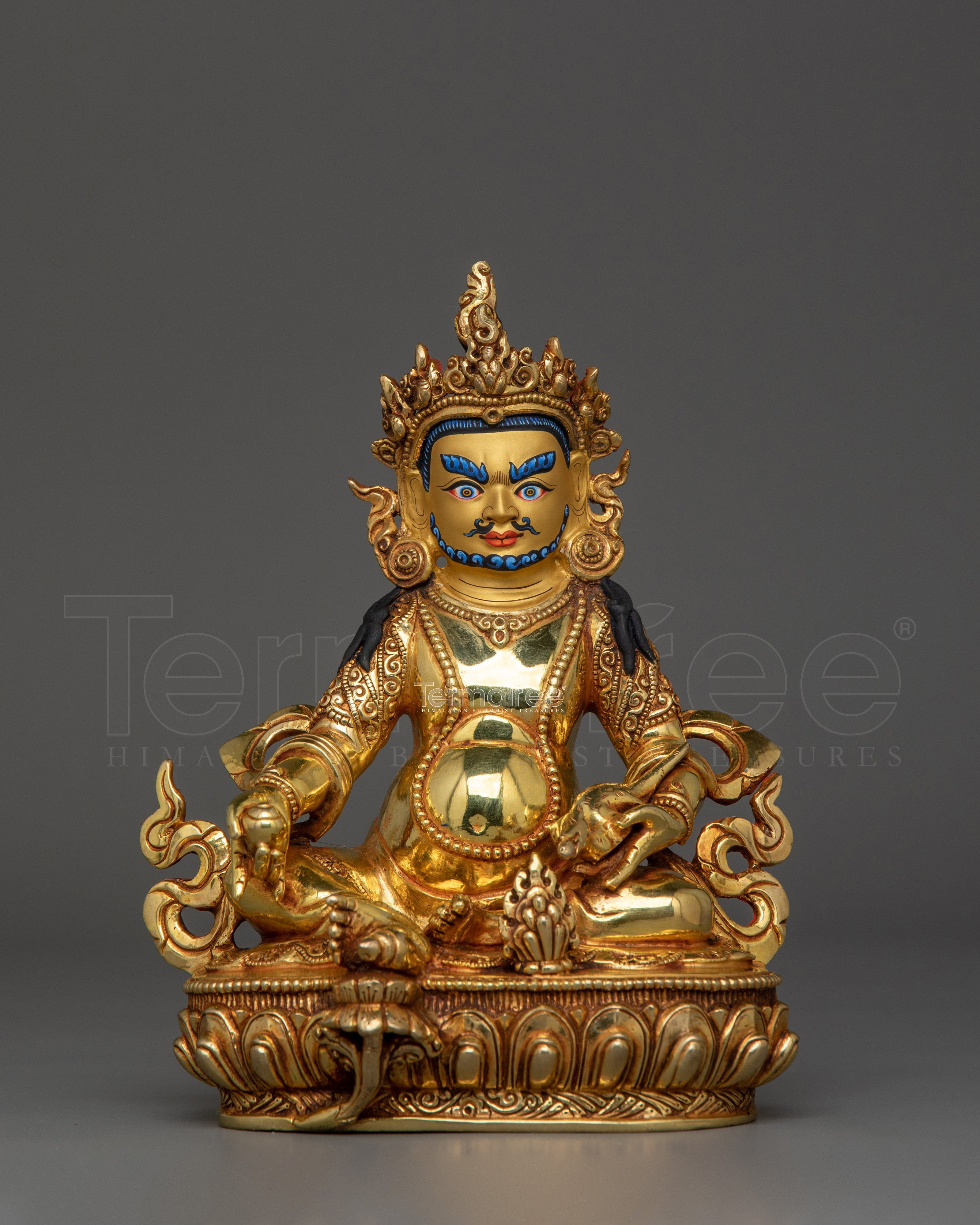 Dzambhala Buddhist Wealth Deity Statue | Guardian of Prosperity